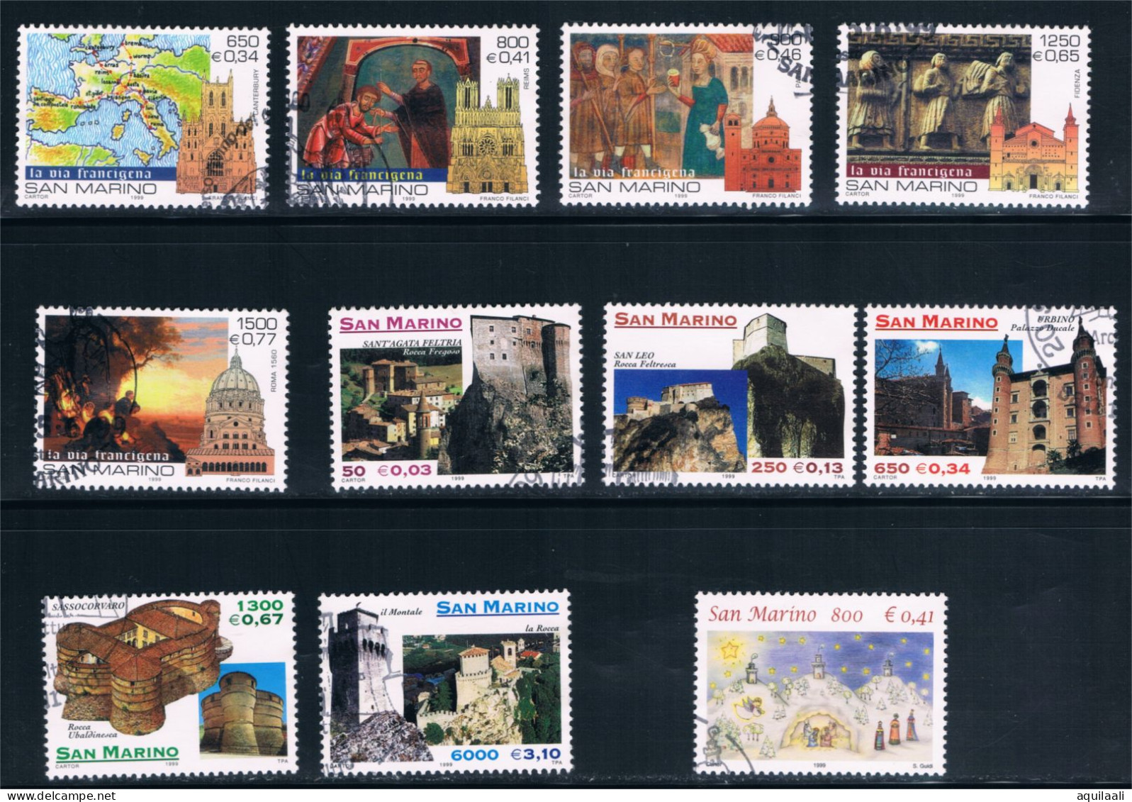 SAN MARINO 1999 - Selezione Di Valori Usati - Used Stamps