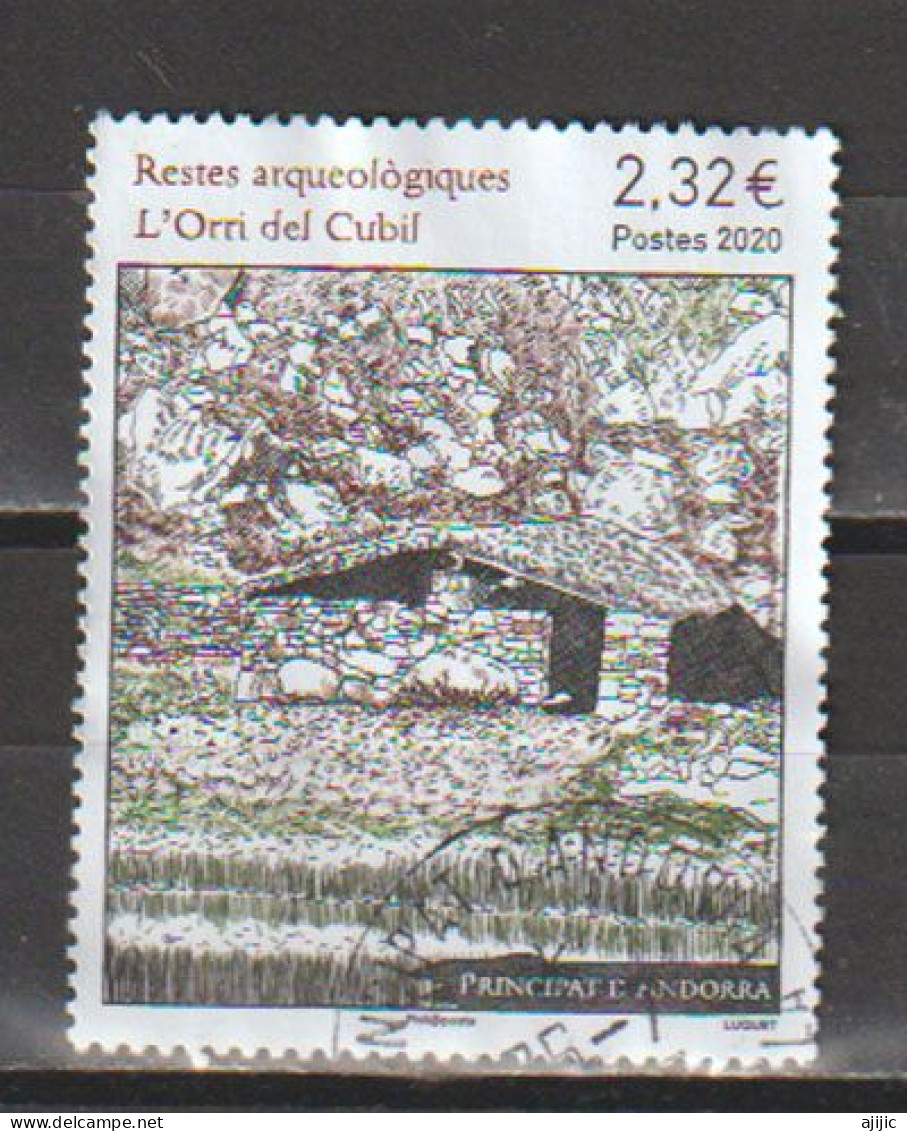 2020.ANDORRA.Fouilles Archéologiques, Cabaña Del Cubil. Archéologie De Haute Montagne. Timbre Oblitéré., 1 ère Qualité. - Used Stamps