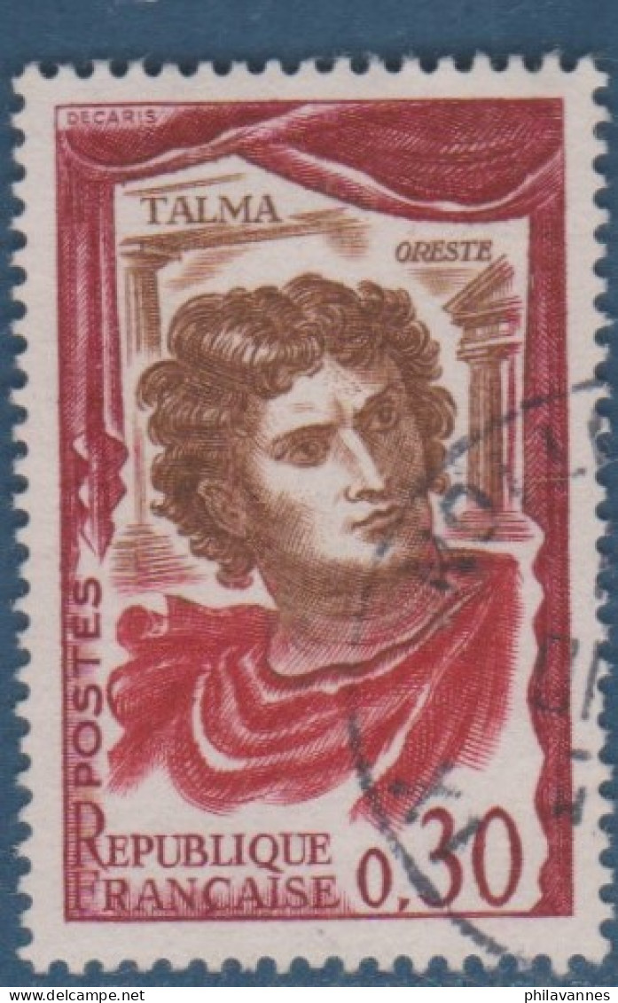 Talma, N° 1302 , Petite Variété, Cou Rougeatre  ( V2307B/10.7) - Oblitérés