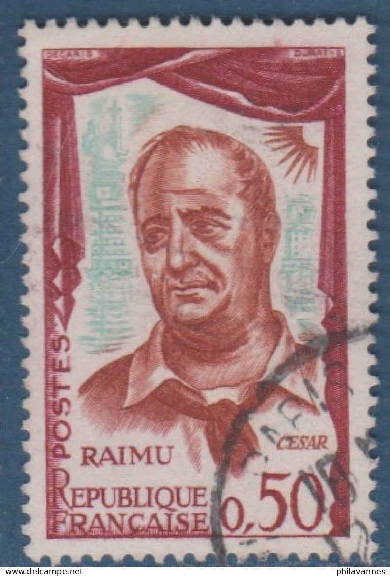 Raimu, N° 1304 , Petite Variété, Fond Vert Pâle  ( V2307B/10.8) - Used Stamps