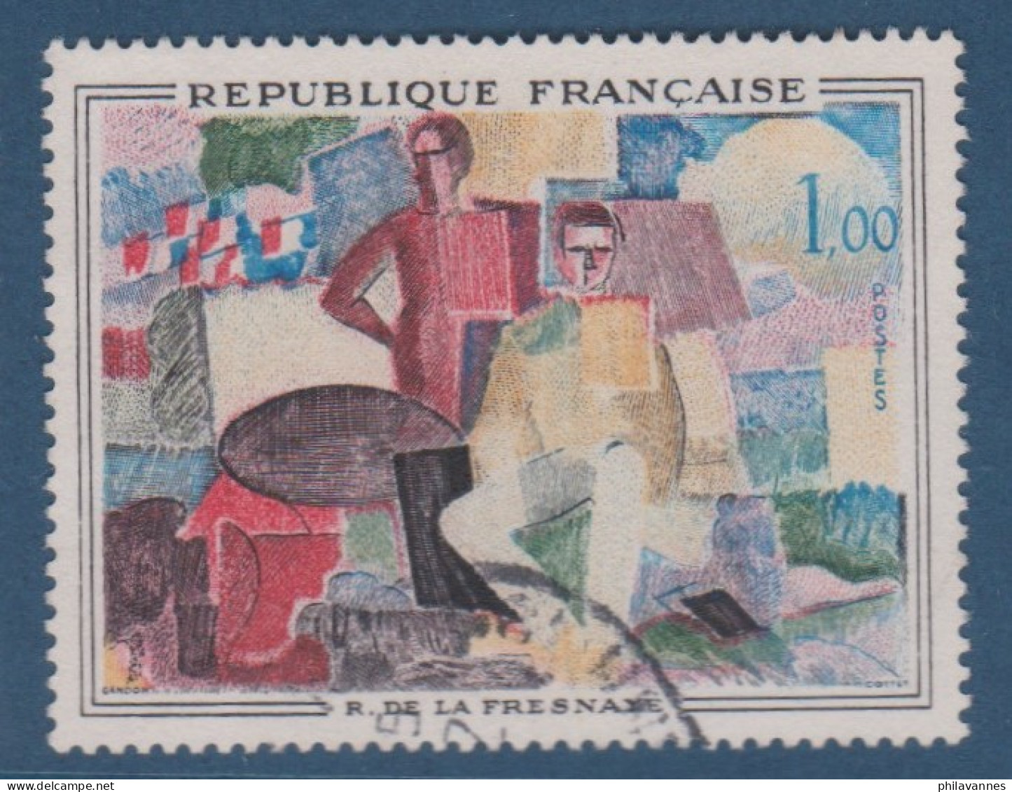 De La Fresnaye, N° 1322 , Petite Variété, Rouge Décalé ( V2307B/11.2) - Usados