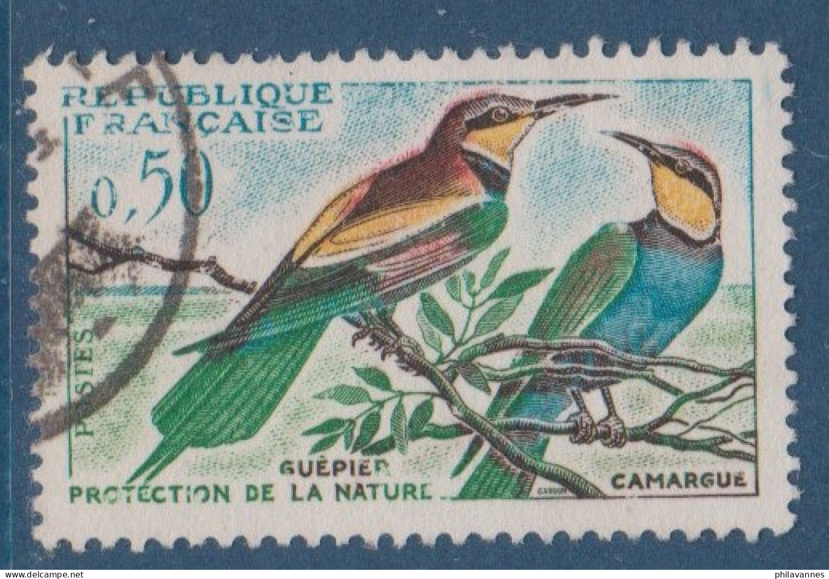 Guépier, N° 1276, Petite Variété,rouge Décalé, ( V2307B/9.4) - Used Stamps