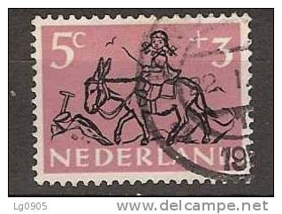 NVPH Nederland Netherlands Pays Bas Niederlande Holanda 597 Used ; Kinderzegels Ezel, Mule, Ane, Burro 1952 - Asini