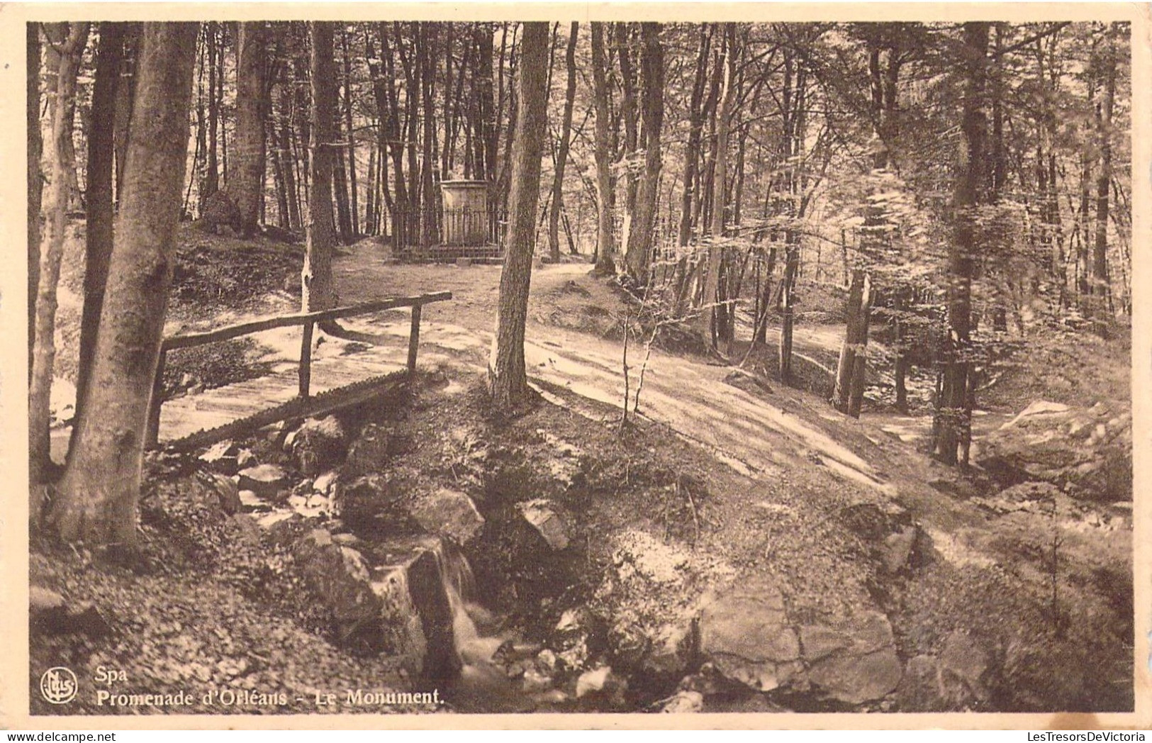 BELGIQUE - SPA - Promenade D'Orléans - Le Monument - Carte Postale Ancienne - Spa