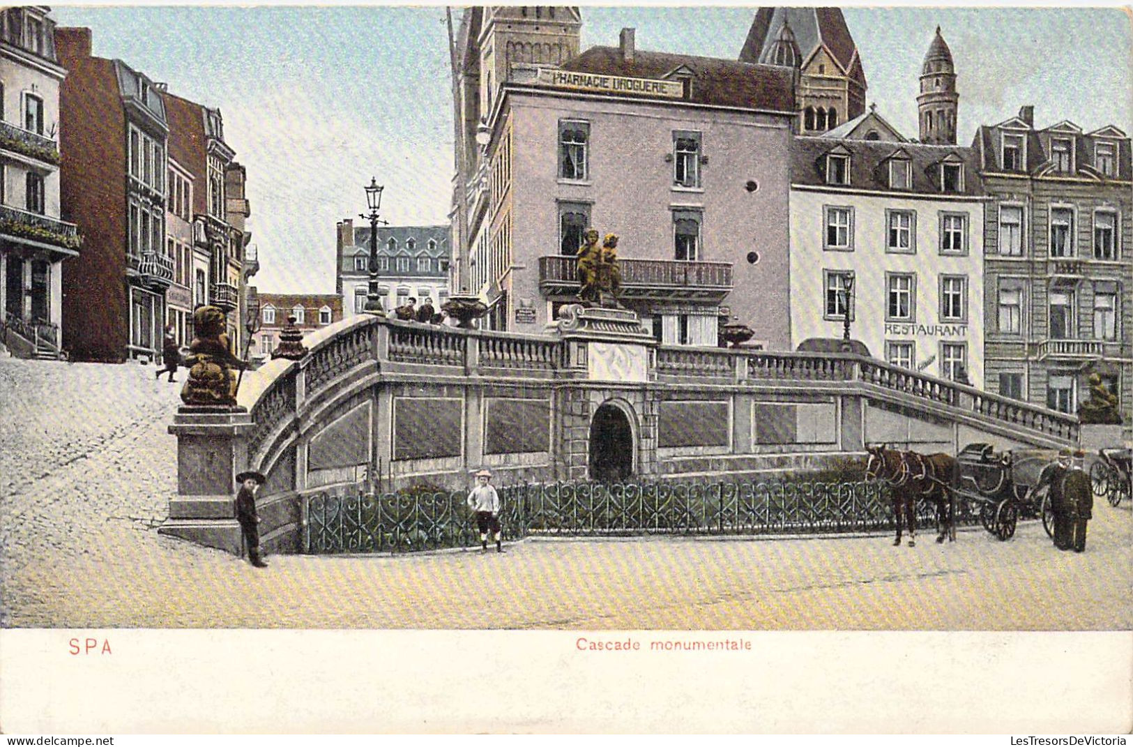 BELGIQUE - SPA - Cascade Monumentale - Carte Postale Ancienne - Spa