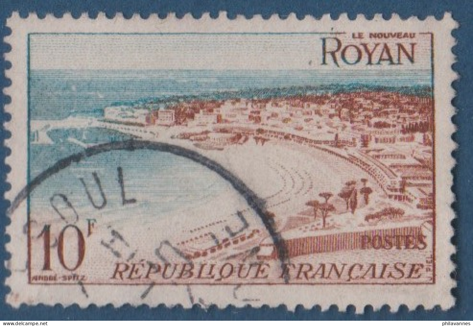 Royan N° 978  Petite Variété, Liseré Bleu En Haut( V2307B/14.2) - Usati