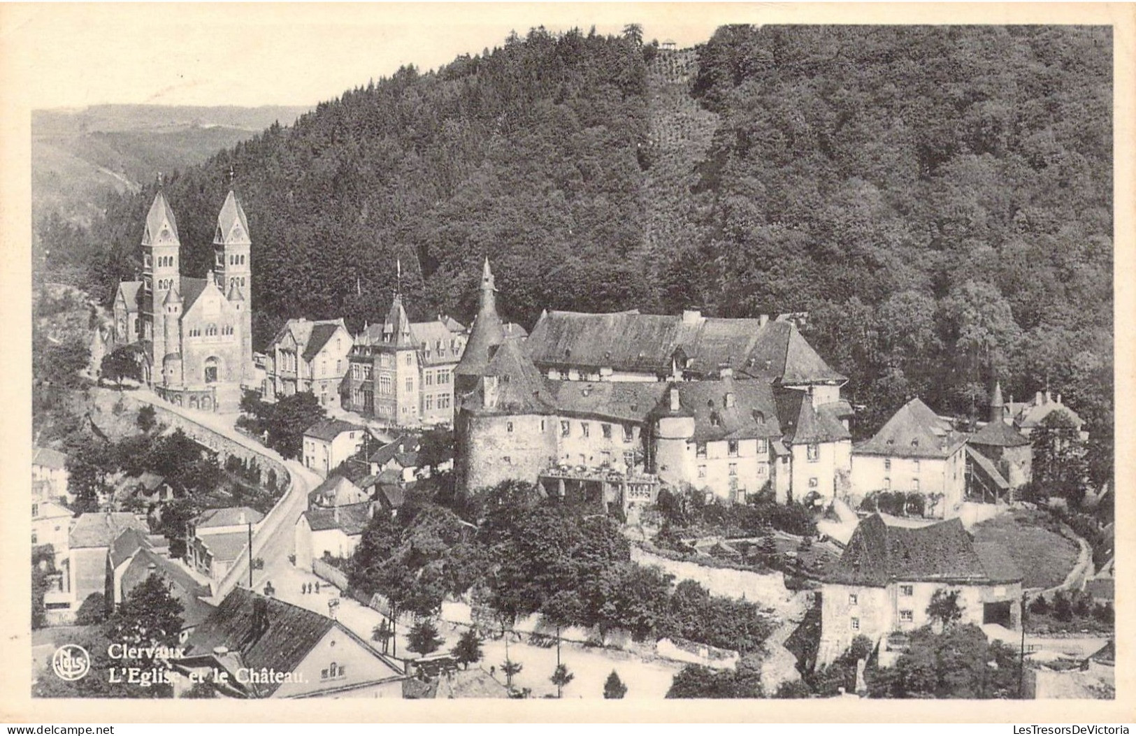 LUXEMBOURG - CLERVAUX - L'Eglise Et Le Château - Carte Postale Ancienne - Clervaux