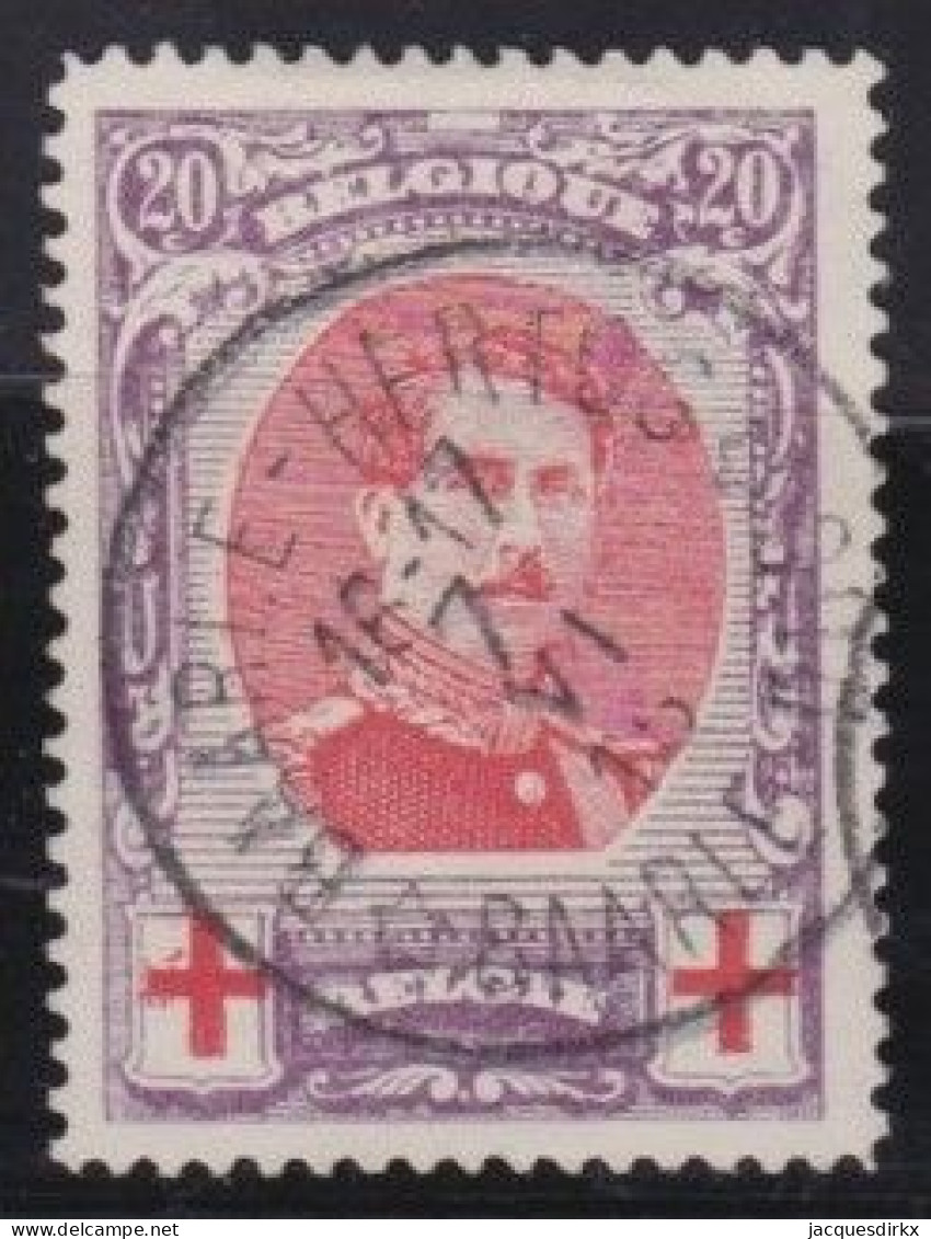 Belgie  .   OBP    .    134   .    O     .    Gestempeld     .   /   .    Oblitéré - 1914-1915 Rotes Kreuz