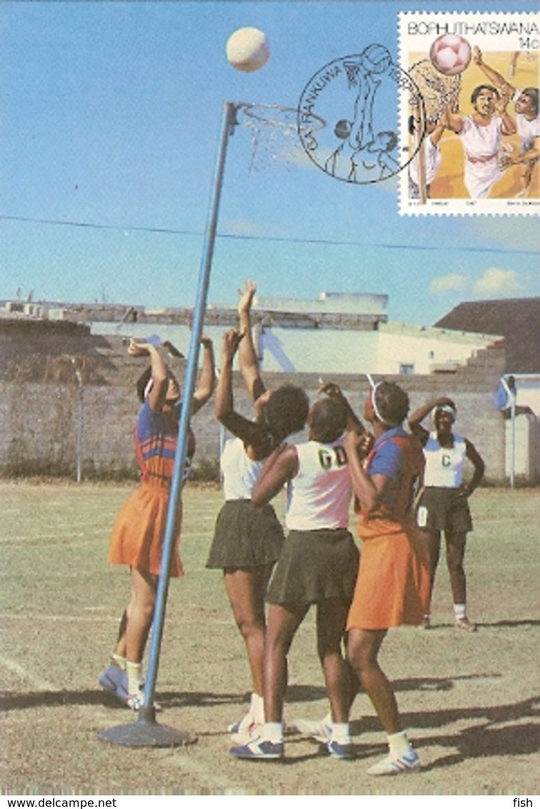 Bophuthatswana & Maxi Card,  Basketball, Sport, Ga-Rankuwa 1987 (181) - Basket-ball