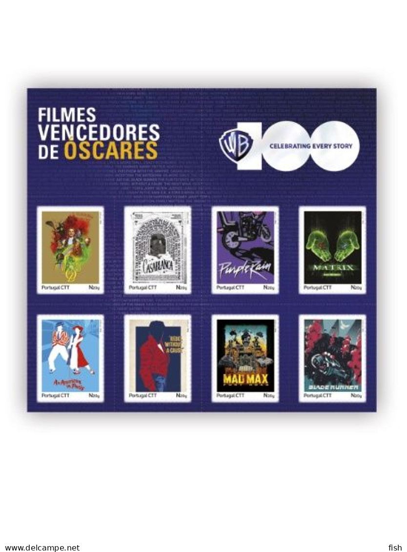 Portugal ** & 100 Anos Warner, Filmes Vencedores De Óscares 1923-2023 (97979) - Booklets