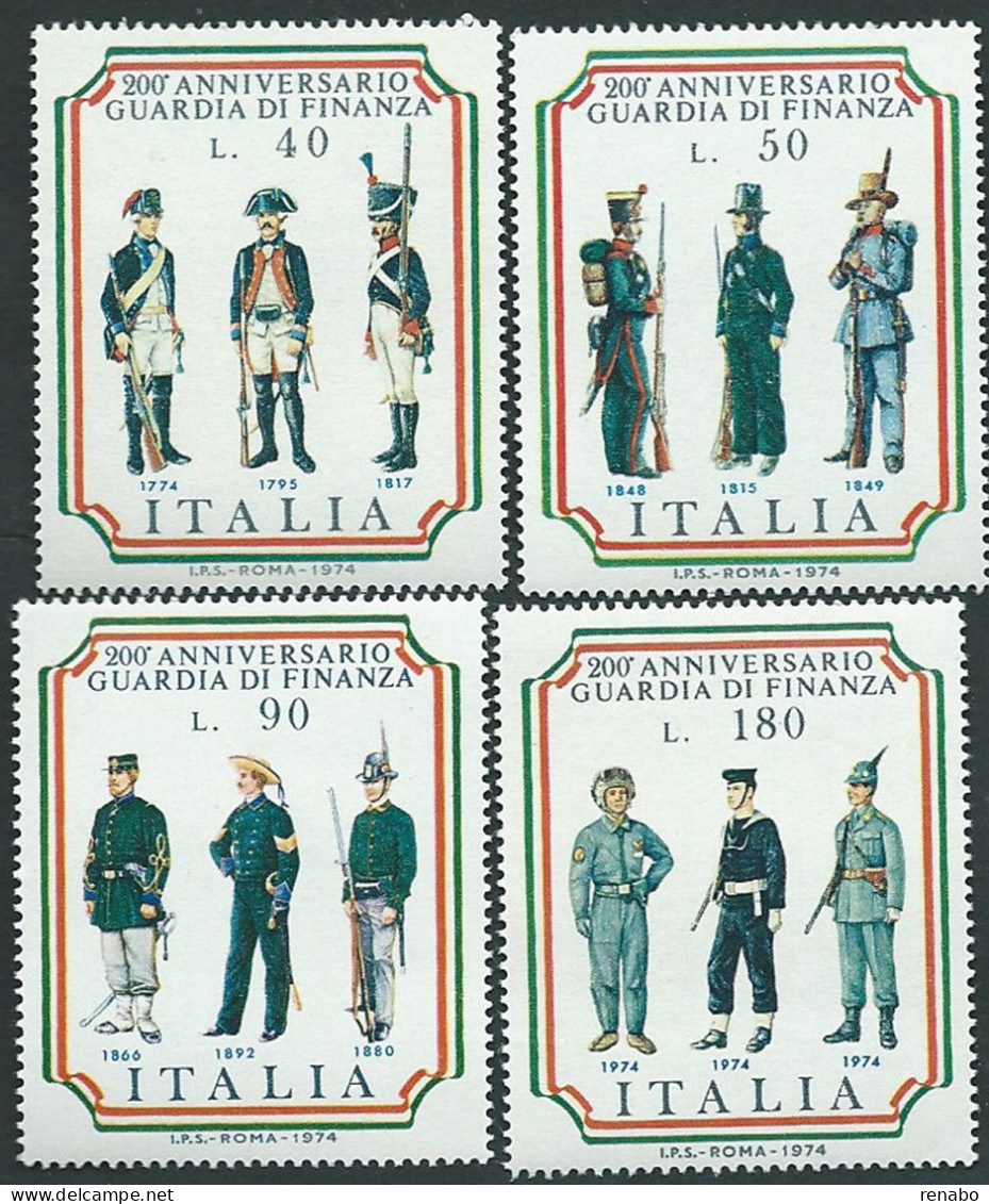 Italia, Italy, Italie, Italien 1974; Guardia Di Finanza, Finance Police, Serie Completa. New. - Police - Gendarmerie
