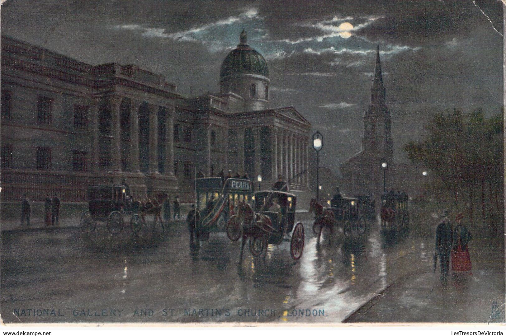 ROYAUME UNI - National Gallery And St Martin's Church - London - Carte Postale Ancienne - Andere & Zonder Classificatie