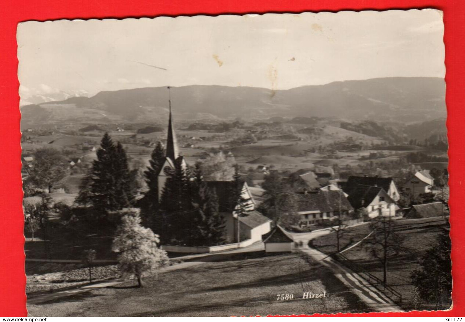 ZWD-01 Hirzel Horgen  Circulé . Gribouillages D'enfants Au Dos. GF - Hirzel