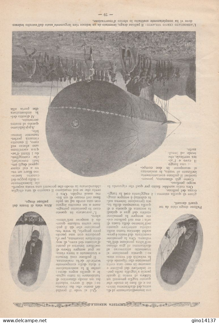 LAN LEGA AEREA NAZIONALE - Rivista Di Aereonavigazione - SETTEMBRE 1915 N. 7/8 - Motoren