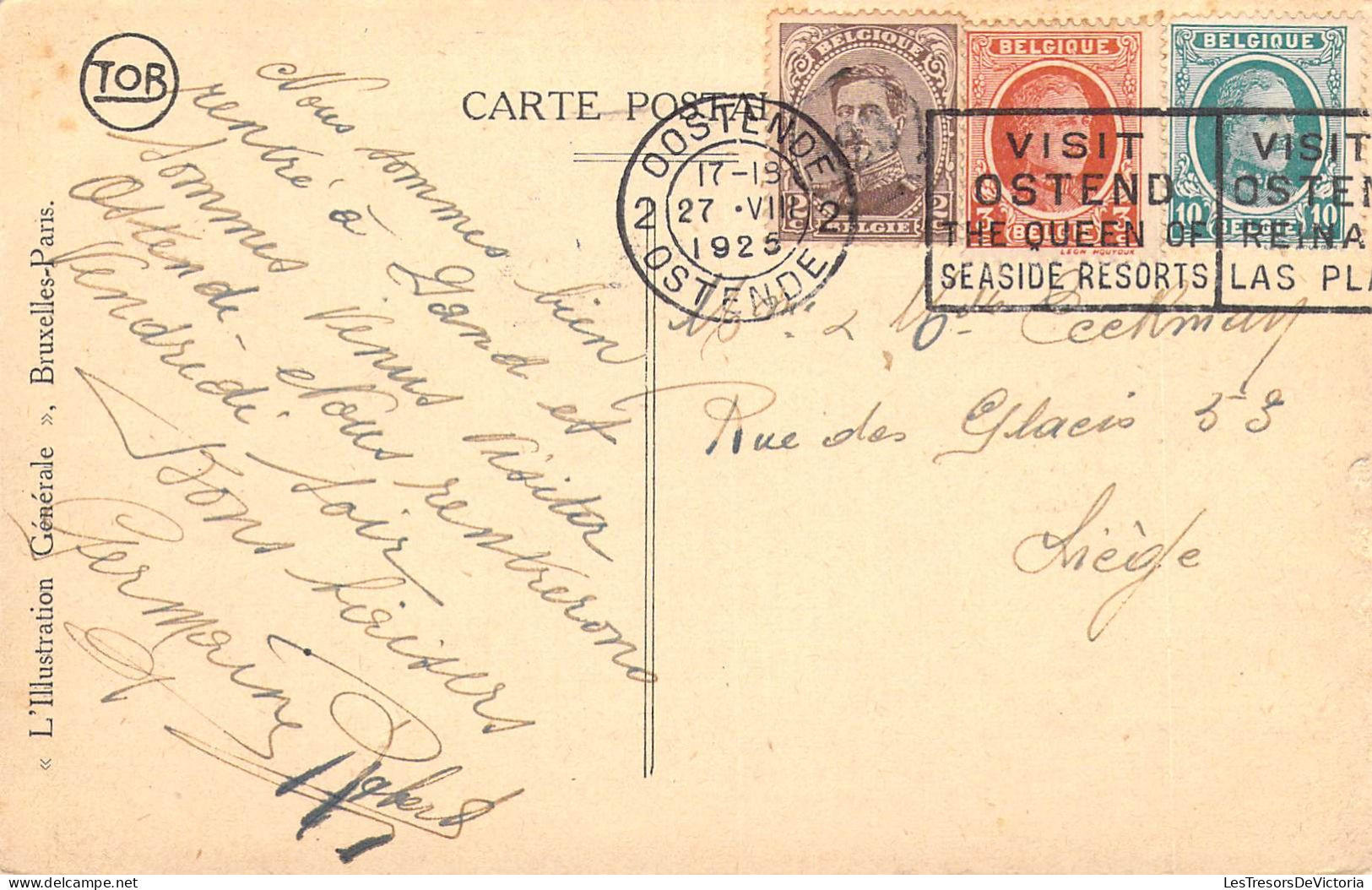 BELGIQUE - OSTENDE - La Poste - Carte Postale Ancienne - Oostende