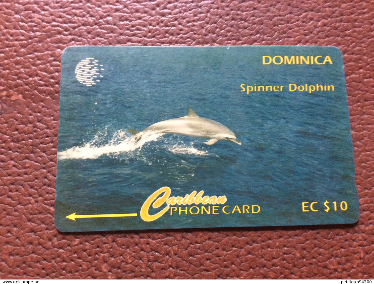 TELECARTE *EC $10  DOMINIQUE  Spinner Dolphin  DAUPHIN - Dominica