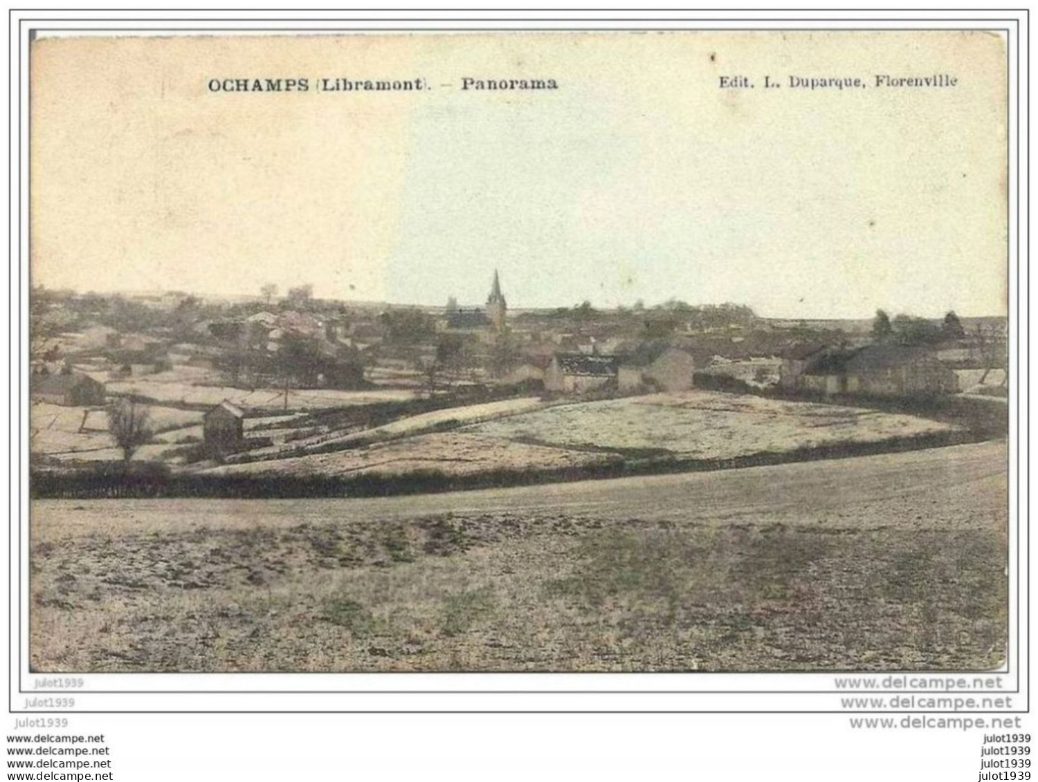 OCHAMPS ..-- LIBIN ..-- Panorama . 1907 Vers TAVYS - AYE ( Melle Marie LECAILLIE ) . Voir Verso . - Libin