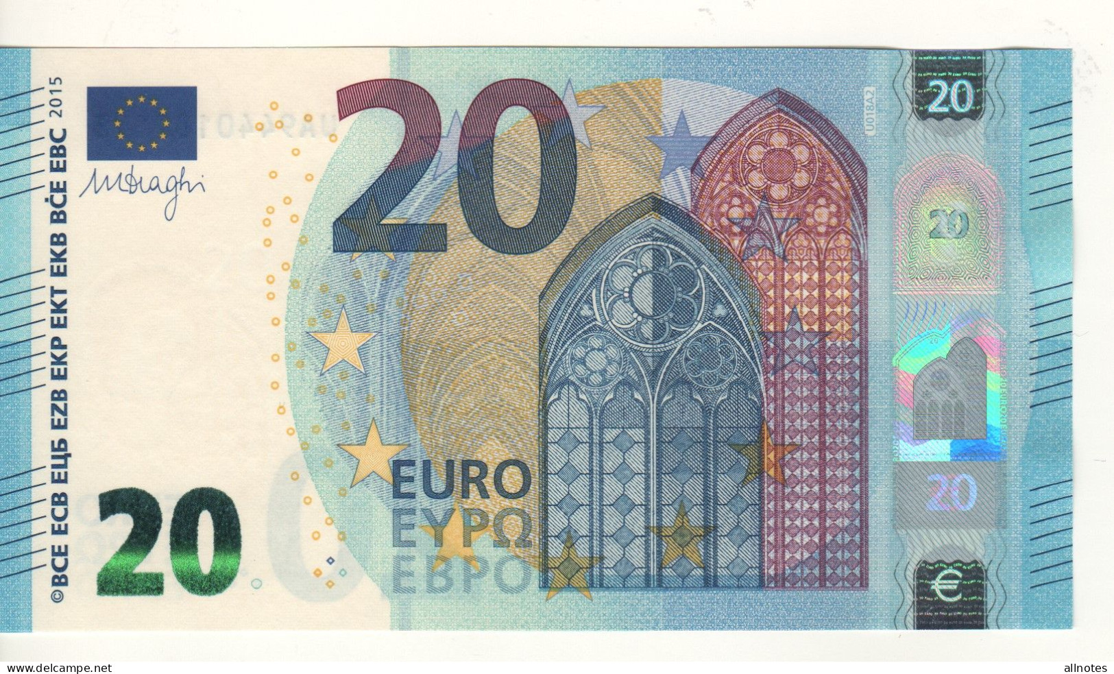 20 EURO  'France'   DRAGHI    U 018 A2    UA9440189193 /  FDS - UNC - 20 Euro