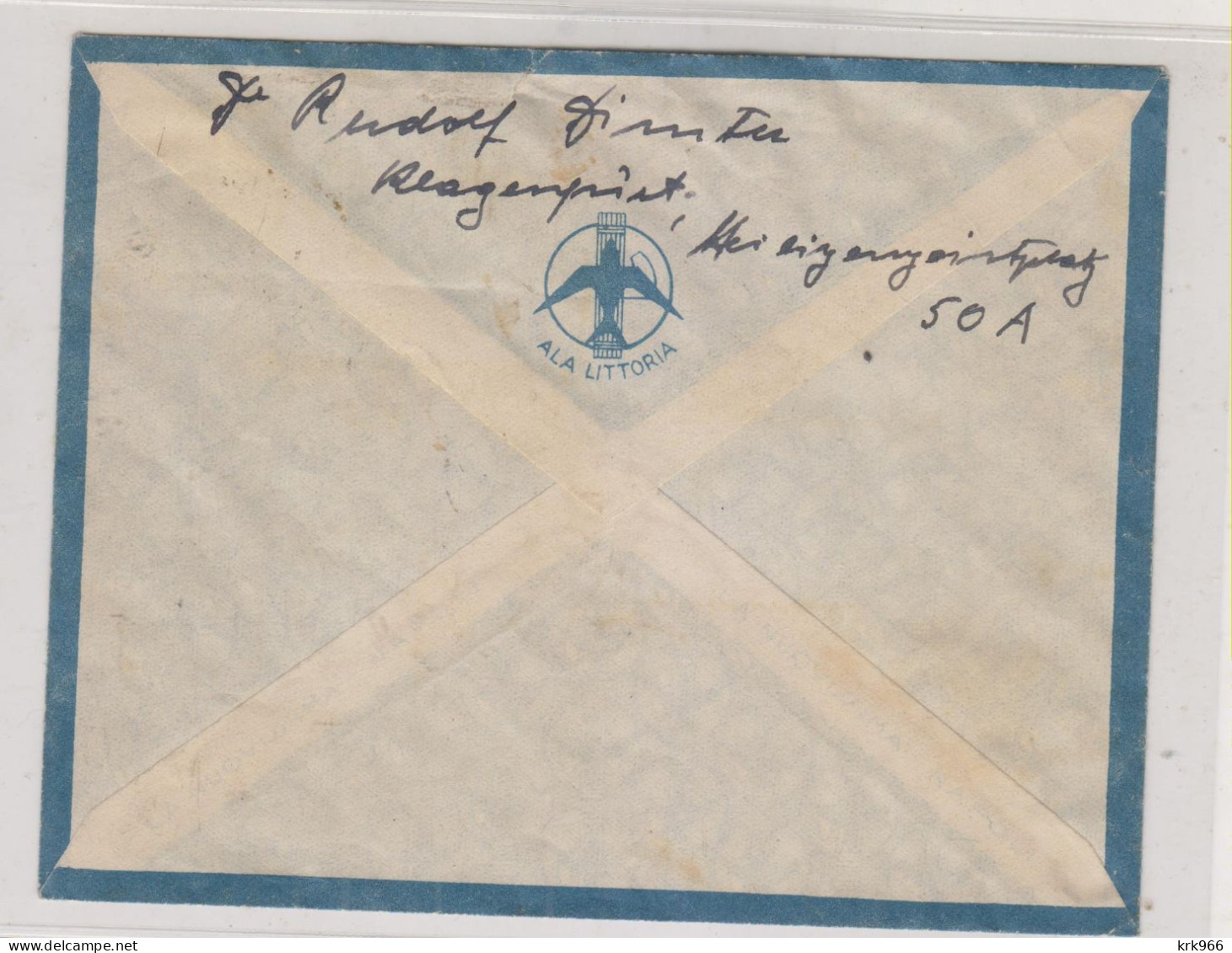 ITALY TRENTO 1938 Airmail  Cover To Austria - Marcophilie (Avions)