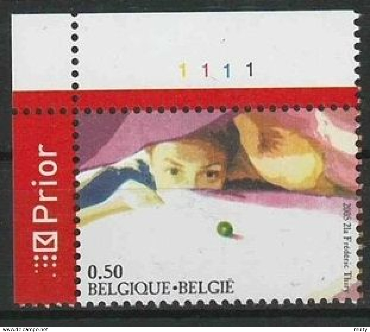 België OCB 3449 ** MNH. Met Plaatnummer 1. - 2001-2010