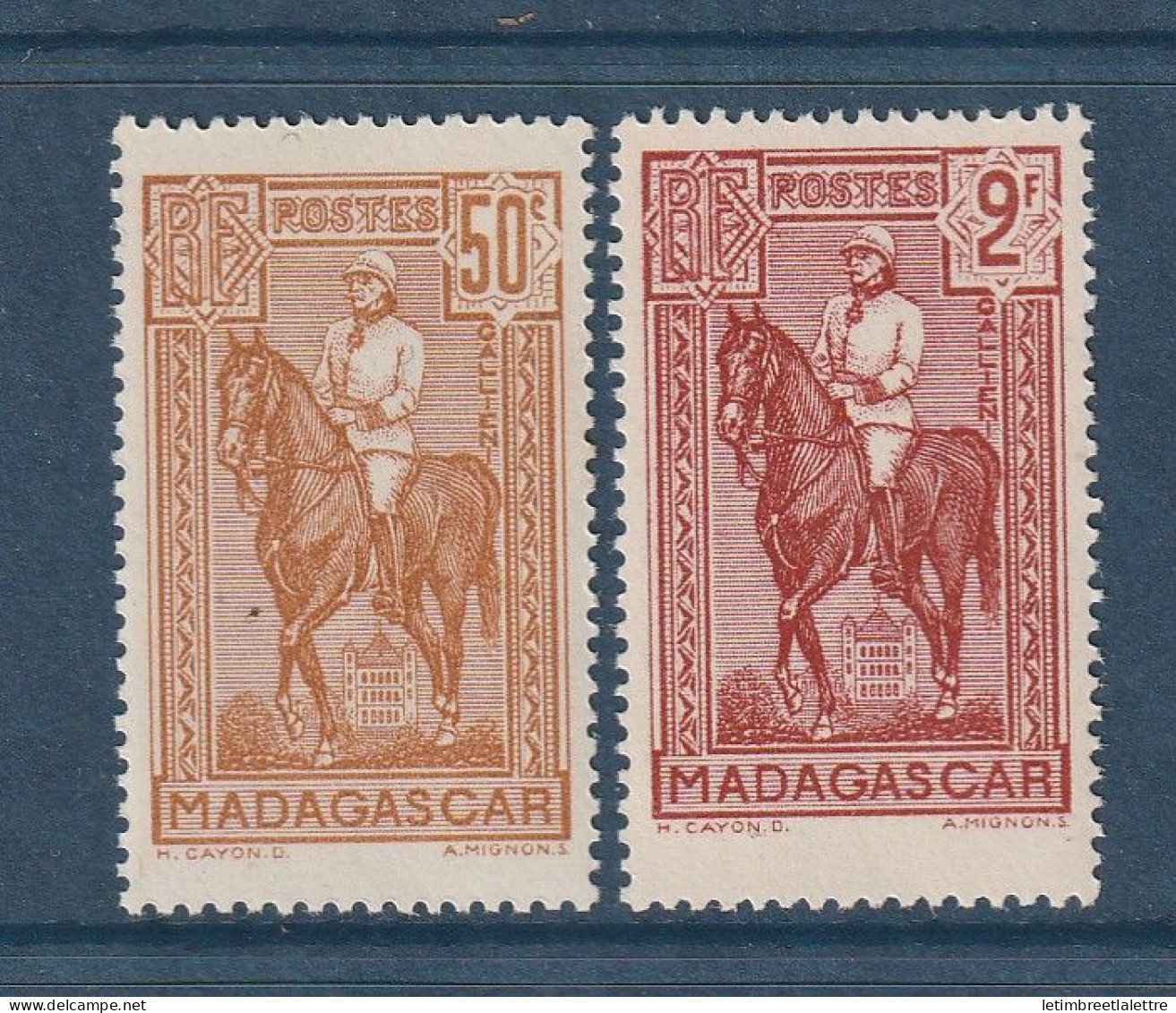 Madagascar - YT N° 190 Et 191 ** - Neuf Sans Charnière - 1936 - Unused Stamps