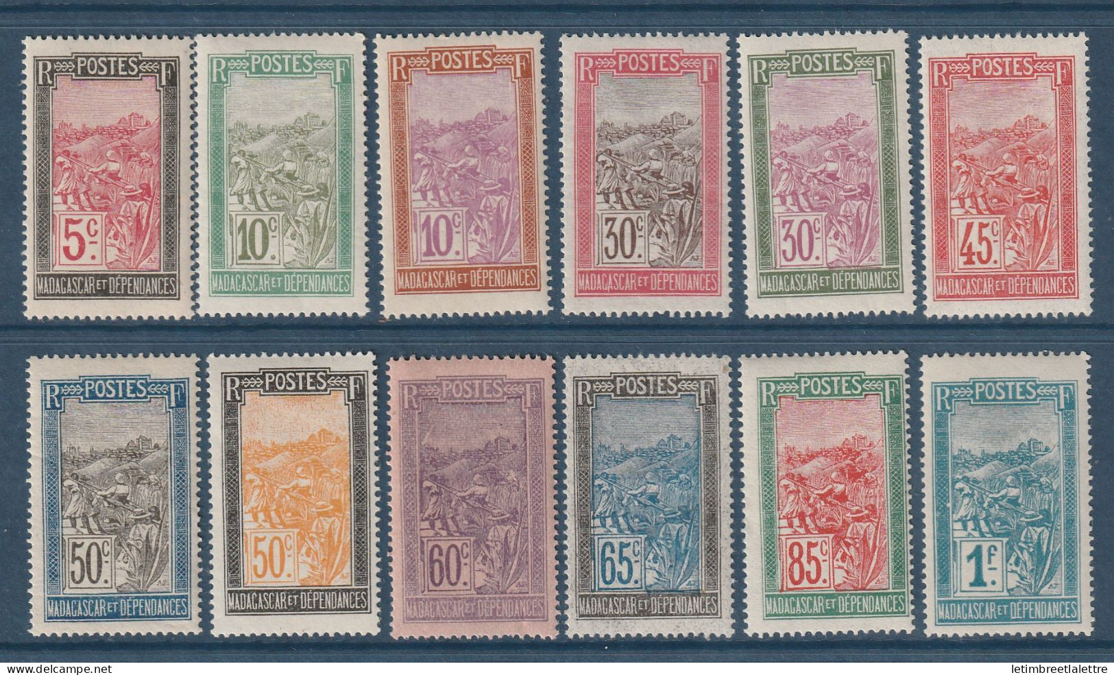 Madagascar - YT N° 131 à 143 ** Manque N° 134 - Neuf Sans Charnière - 1922 / 1926 - Unused Stamps