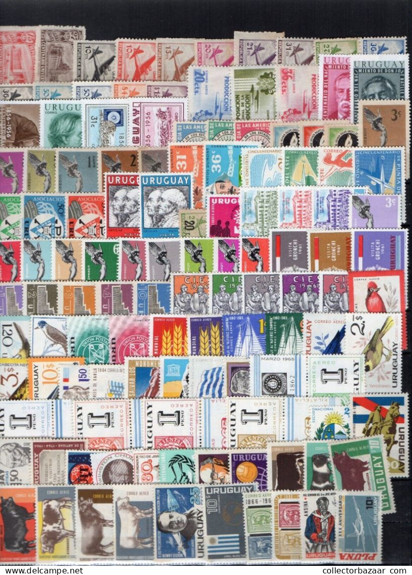 URUGUAY COLLECTION LOT OF 1000 DIFFERENT MNH STAMPS Good value enjoyable lot