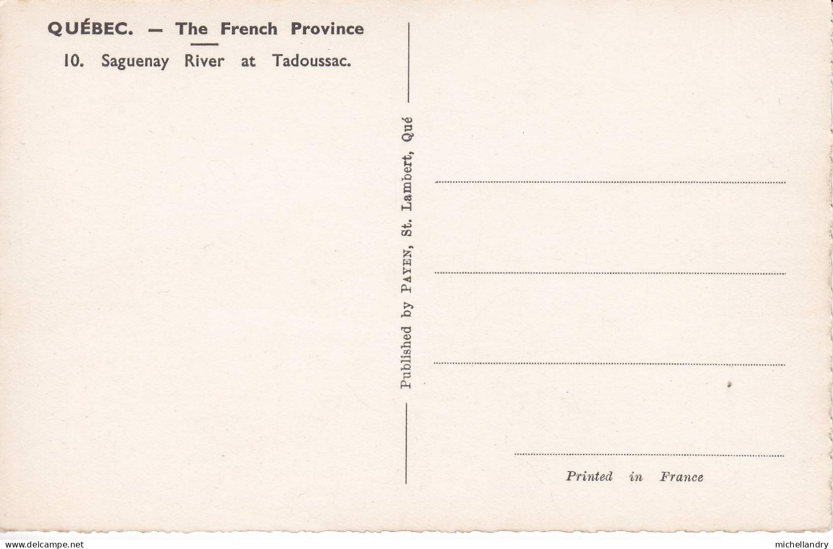 Carte Postal (123292) Ensemble De 2 Carte Postal B/W Sans Timbre Sans écritureThe Mint Ottawa Ont, Saguenay River At Tad - Verzamelingen & Kavels