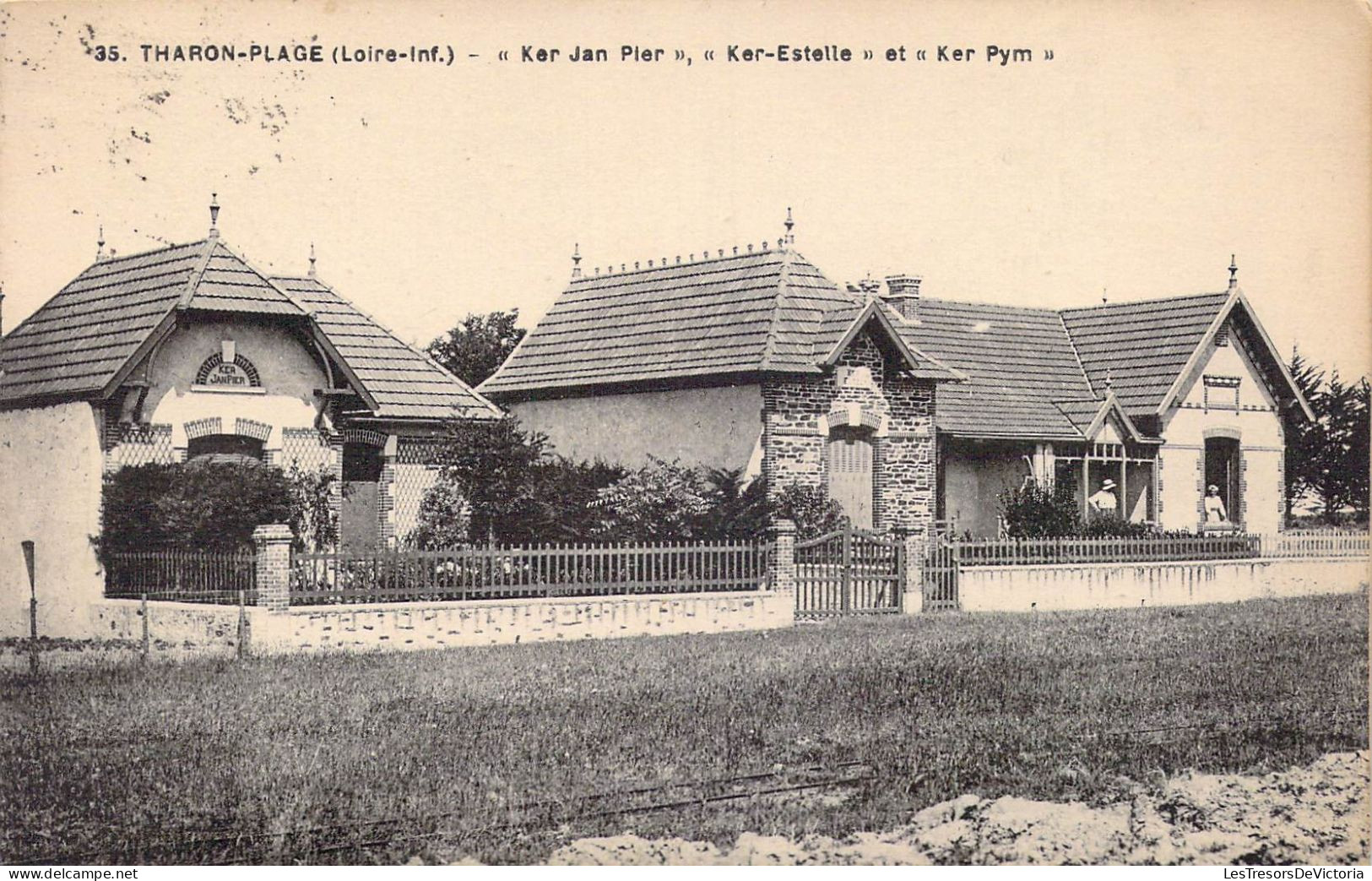 FRANCE - 44 - Tharon-Plage - Ker Jan Pier - Ker-Estelle Et Ker Pym - Carte Postale Ancienne - Saint-Michel-Chef-Chef