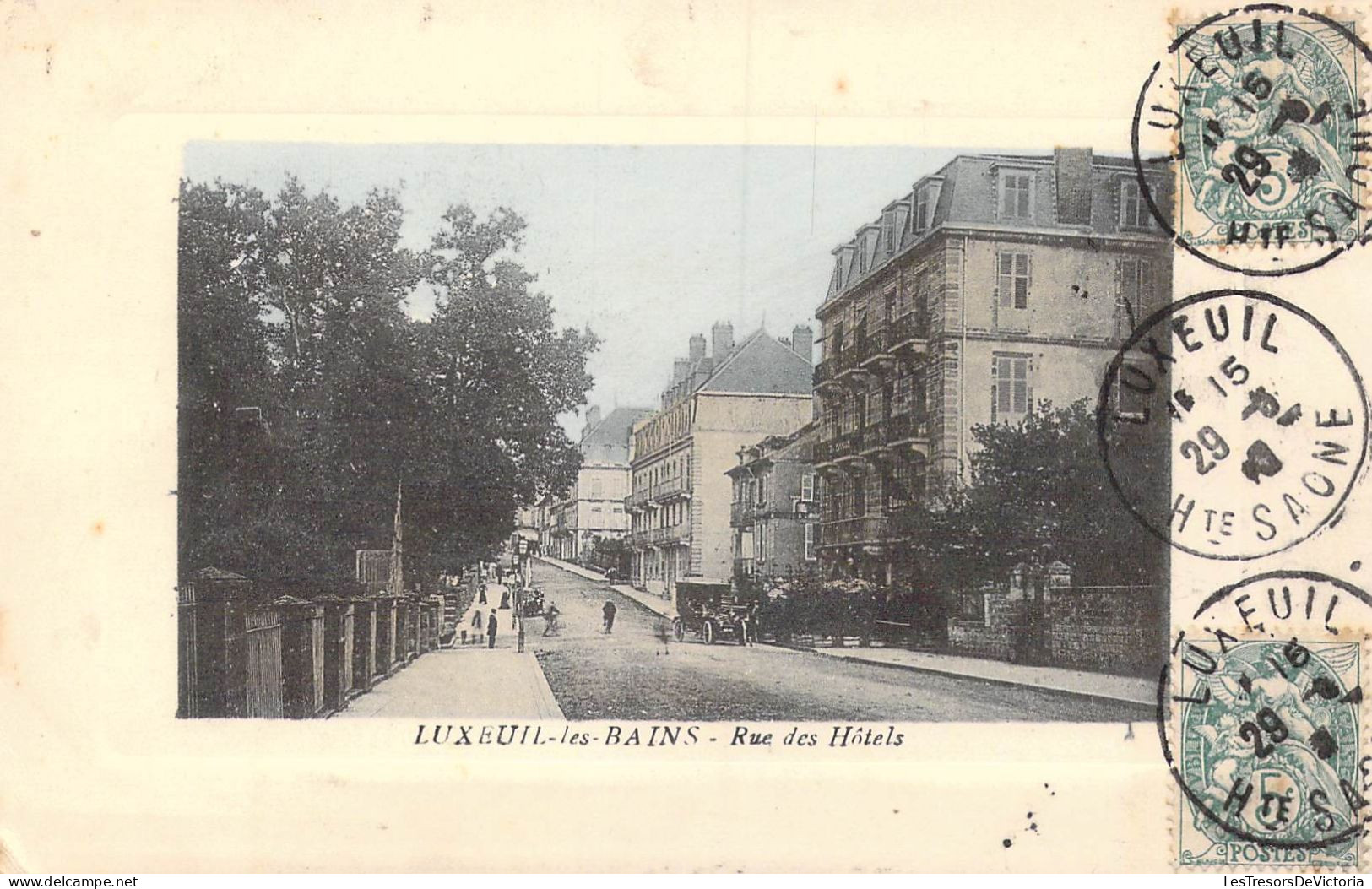 FRANCE - 70 - Luxeuil-les-Bains - Rue Des Hôtels - Carte Postale Ancienne - Luxeuil Les Bains