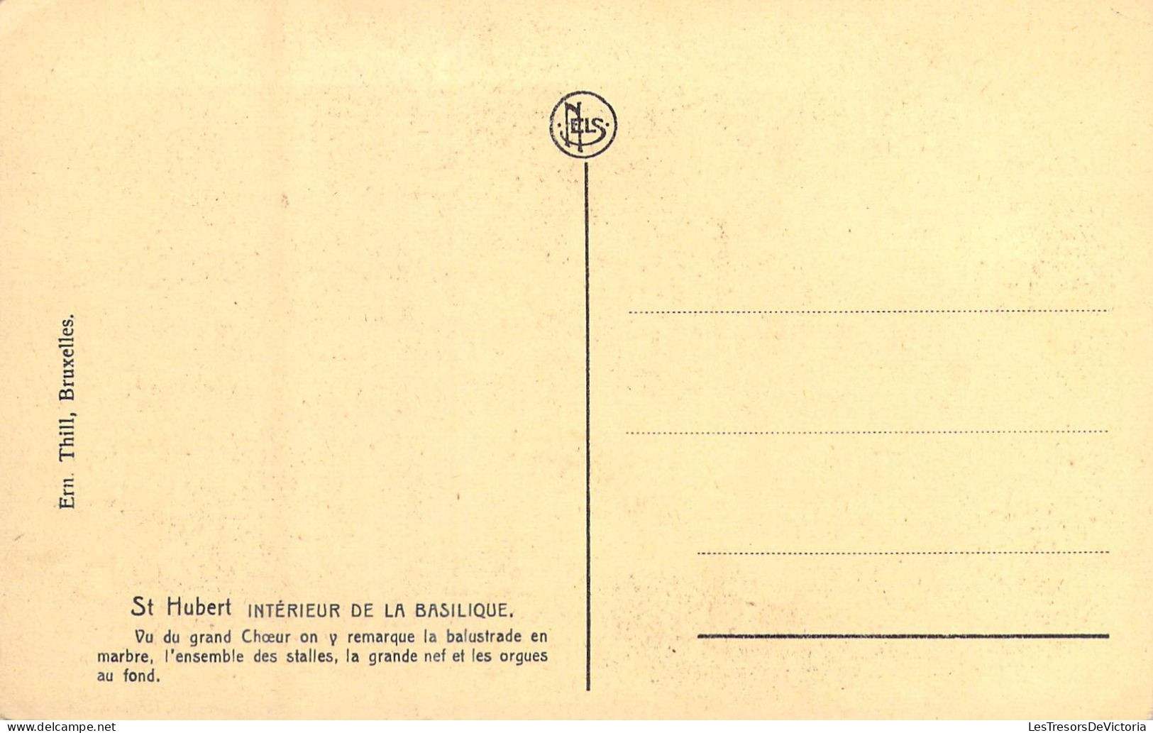 BELGIQUE - Saint-Hubert - Intérieur De La Basilique - Carte Postale Ancienne - Saint-Hubert