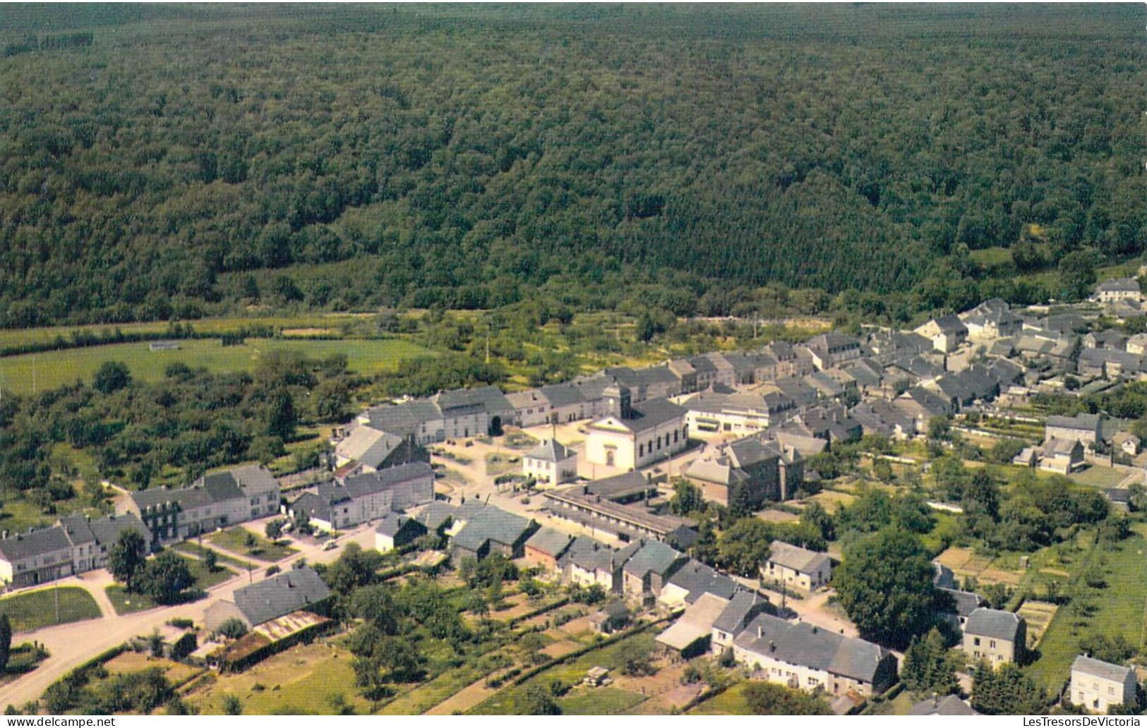 BELGIQUE - Chiny-sur-Semois - Vue Aérienne - Carte Postale Ancienne - Chiny