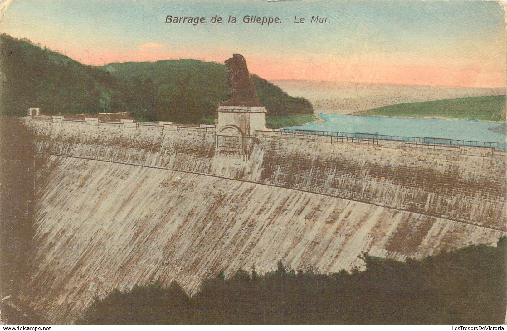 BELGIQUE - Barrage De La Gileppe - Le Mur - Carte Postale Ancienne - Andere & Zonder Classificatie