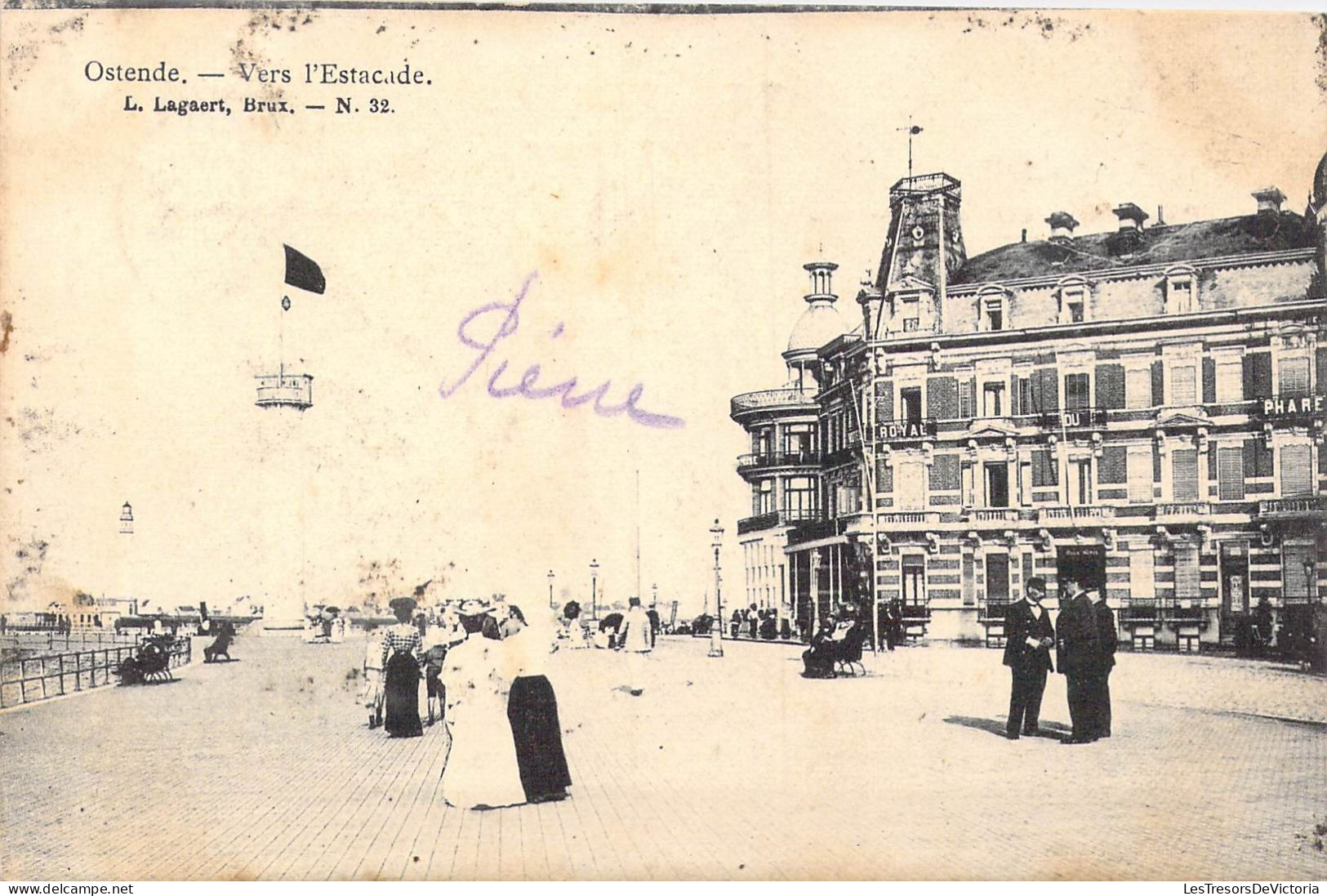 BELGIQUE - Ostende - Vers L'Estacade - Carte Postale Ancienne - Oostende