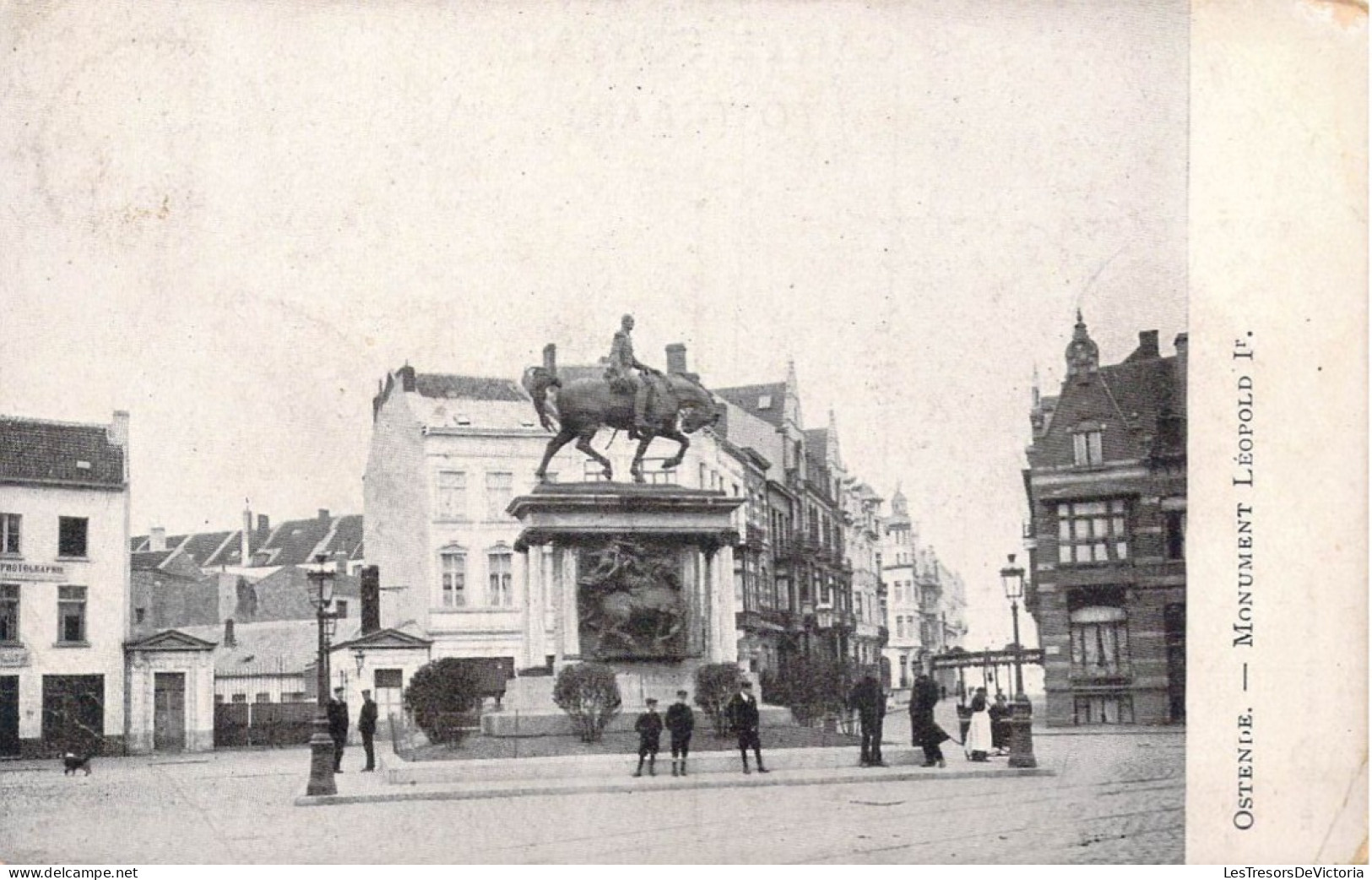BELGIQUE - Ostende - Monument Léopold 1er - Carte Postale Ancienne - Oostende