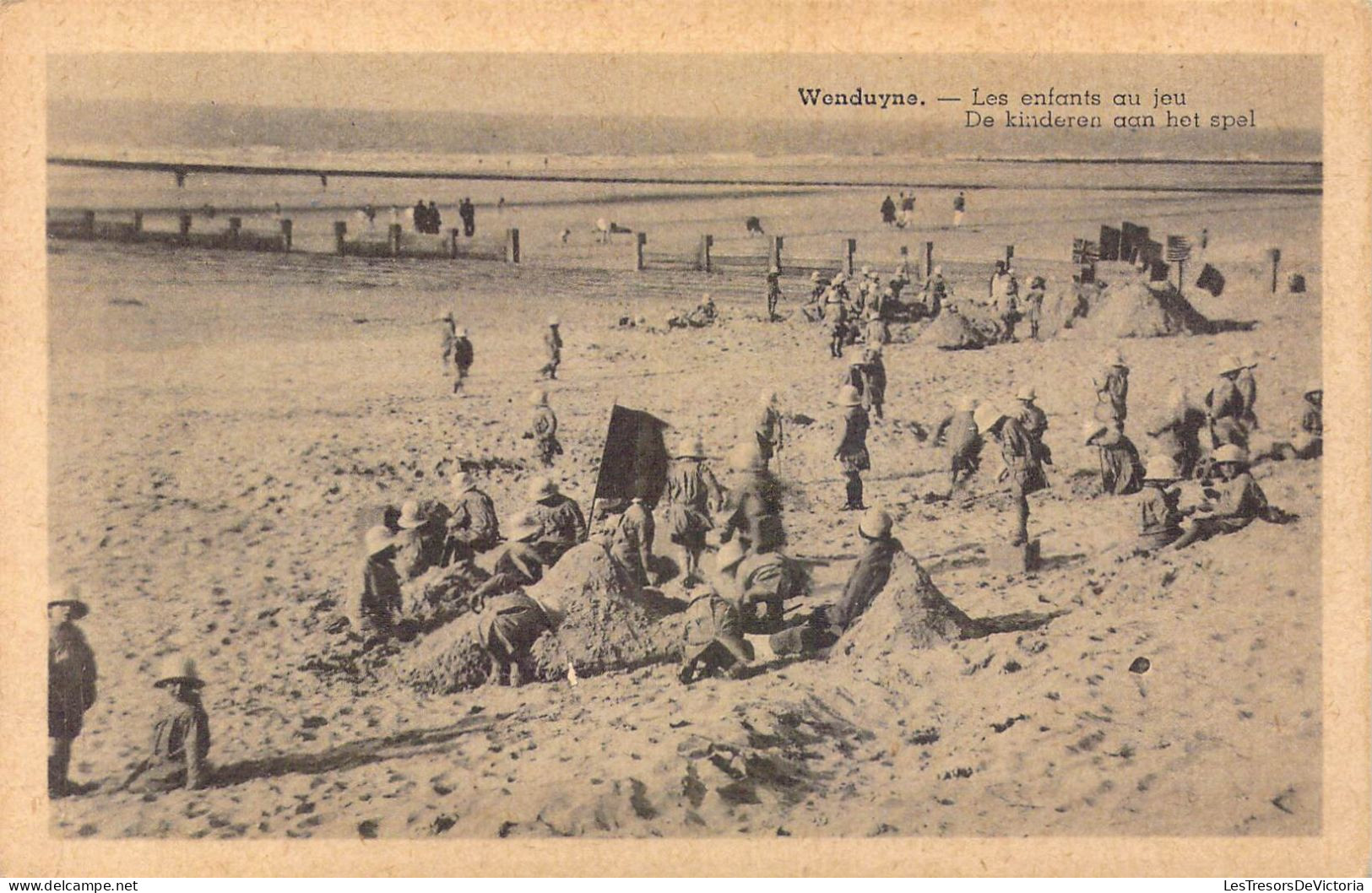 BELGIQUE - Wenduine - Les Enfants Au Jeu - Carte Postale Ancienne - Wenduine