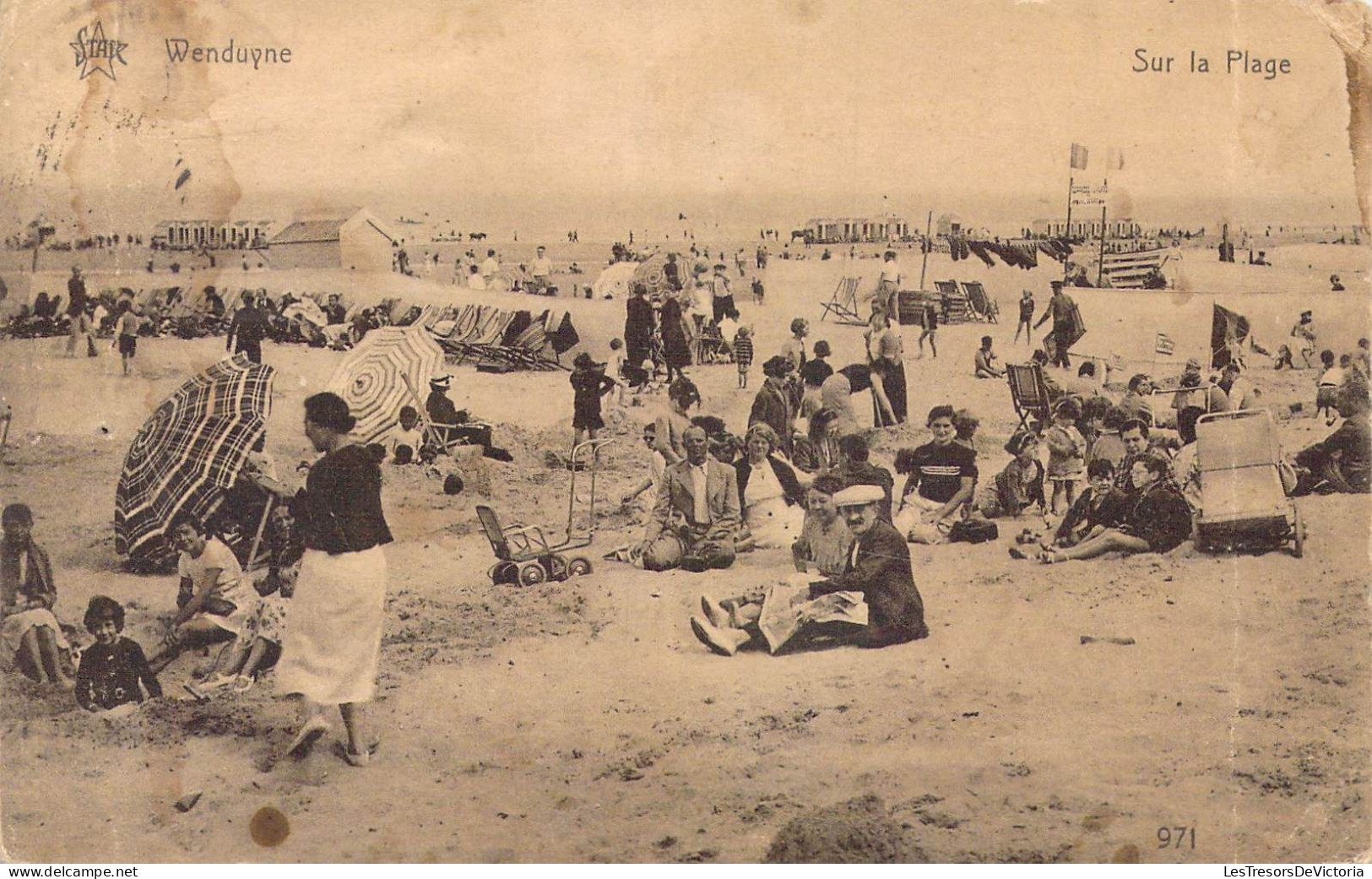 BELGIQUE - Wenduine - Sur La Plage - Carte Postale Ancienne - Wenduine