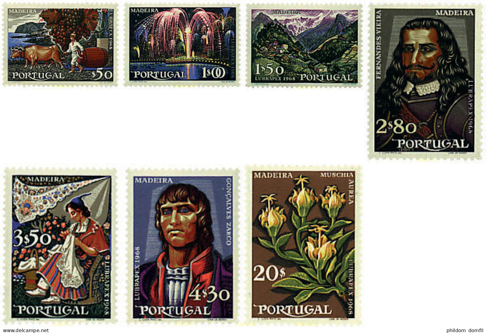 94392 MNH PORTUGAL 1968 LUBRAPEX. EXPOSICION FILATELICA EN FUNCHAL - Altri & Non Classificati