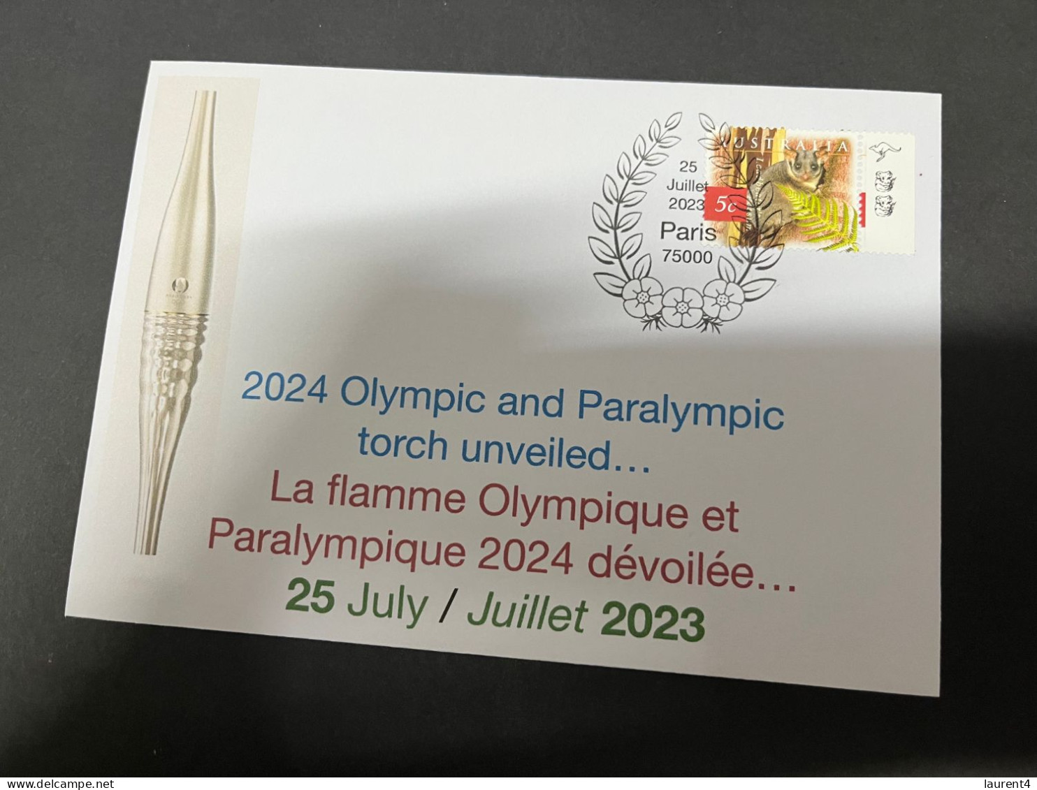 28-7-2023 (3 S 58) Jeux Olympique - JO De Paris - The 2024 Olympic Torch Is Revealed On 25-7-2023 - Zomer 2024: Parijs