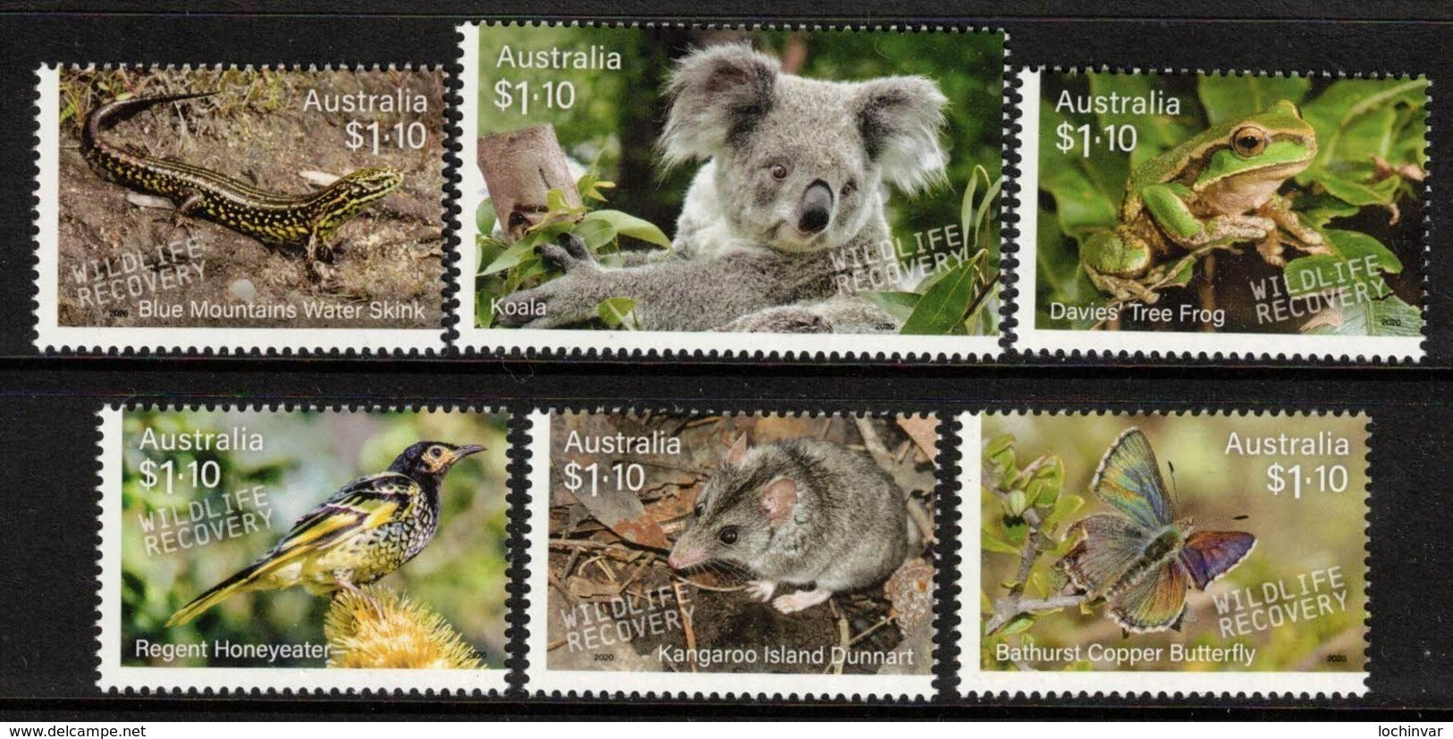AUSTRALIA, 2020 WILDLIFE RECOVERY 6 MNH - Mint Stamps