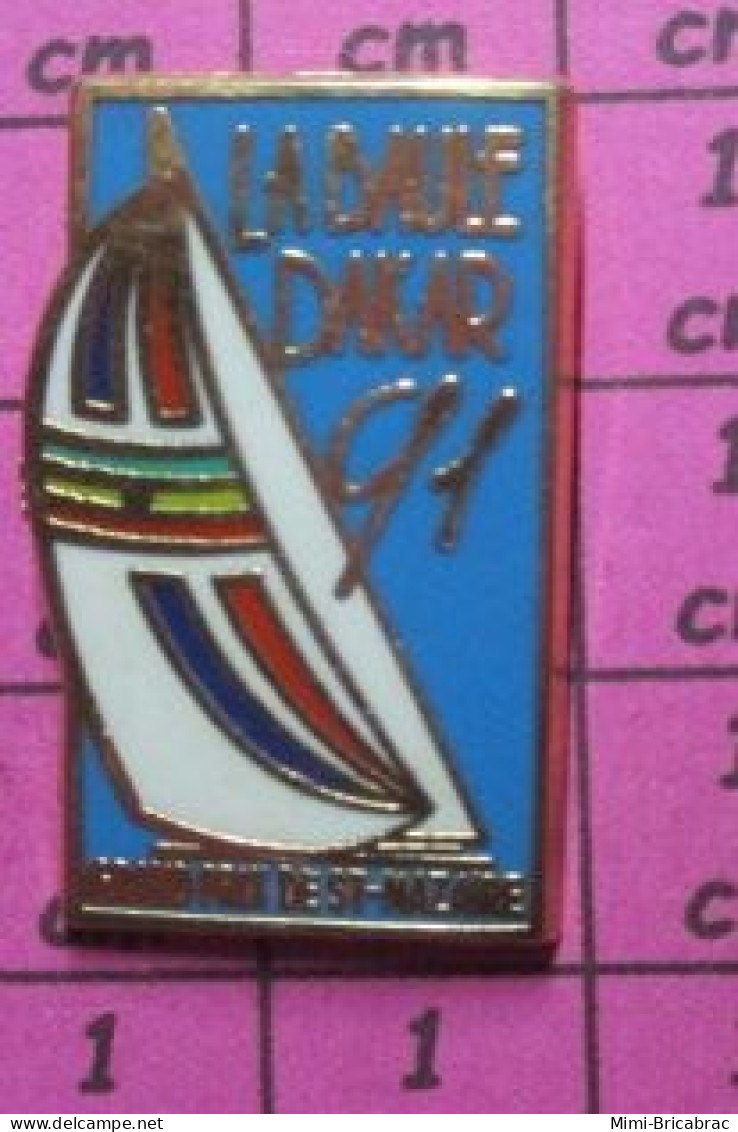 713G Pin's Pins / Beau Et Rare / SPORTS / VOILE VOILIER LA BAULE DAKAR 1991 GRAND PRIX DE ST NAZAIRE - Voile