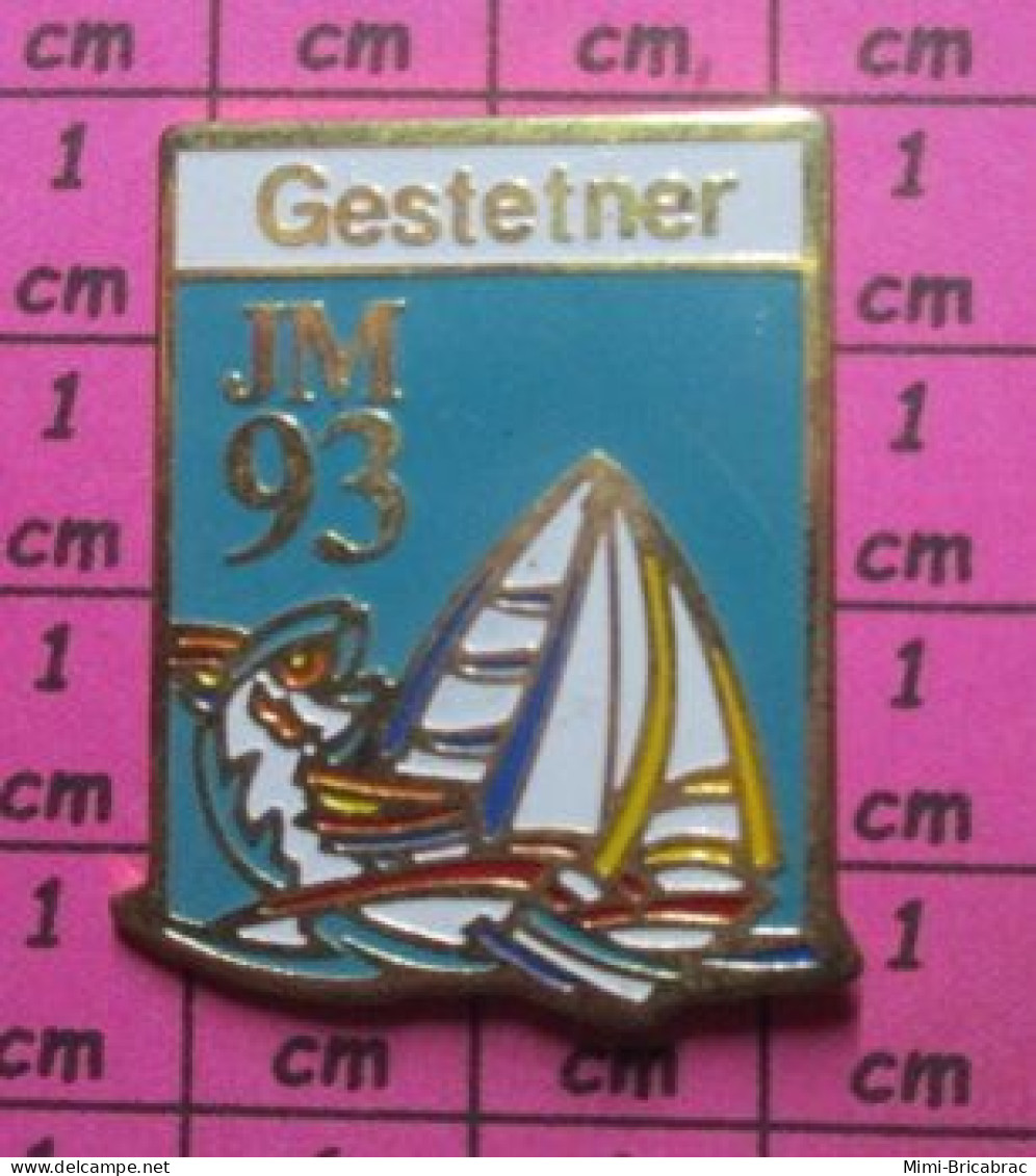 713G Pin's Pins / Beau Et Rare / SPORTS / VOILE VOILIER JEUX MEDITERRANEENS 1993 GESTETNER - Sailing, Yachting