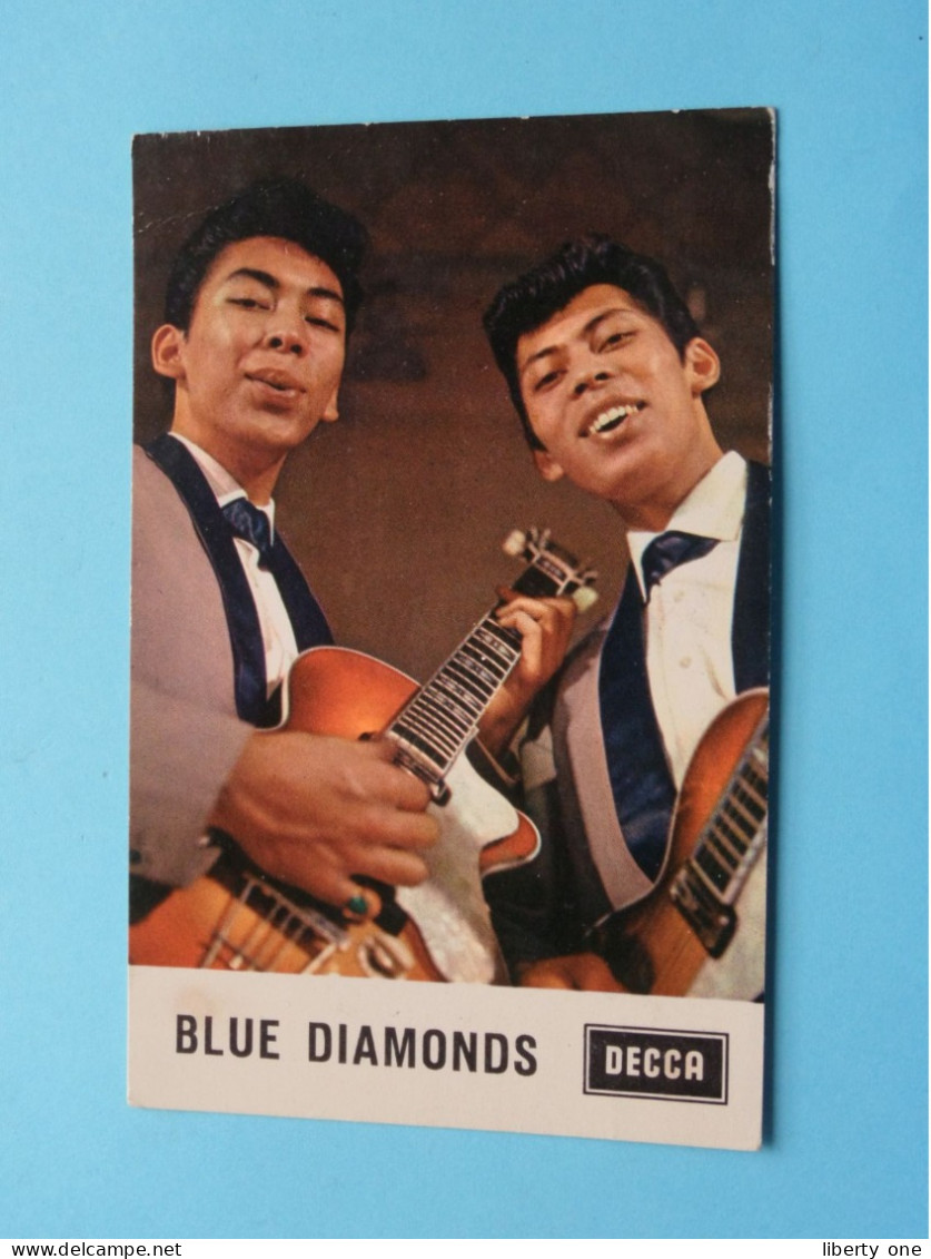 BLUE DIAMONDS ( Uitgave Bedrukt / Gekreukt / DECCA ) Anno 19?? ( Zie SCANS ) ! - Cantantes Y Músicos