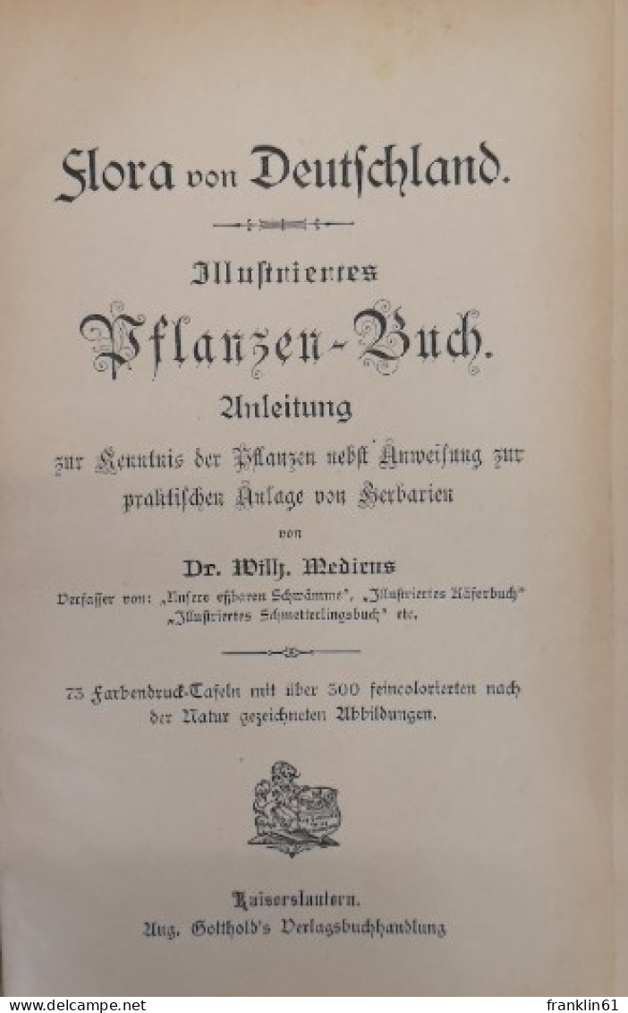 Illustriertes Pflanzen-Buch. Anleitung - Lexicons