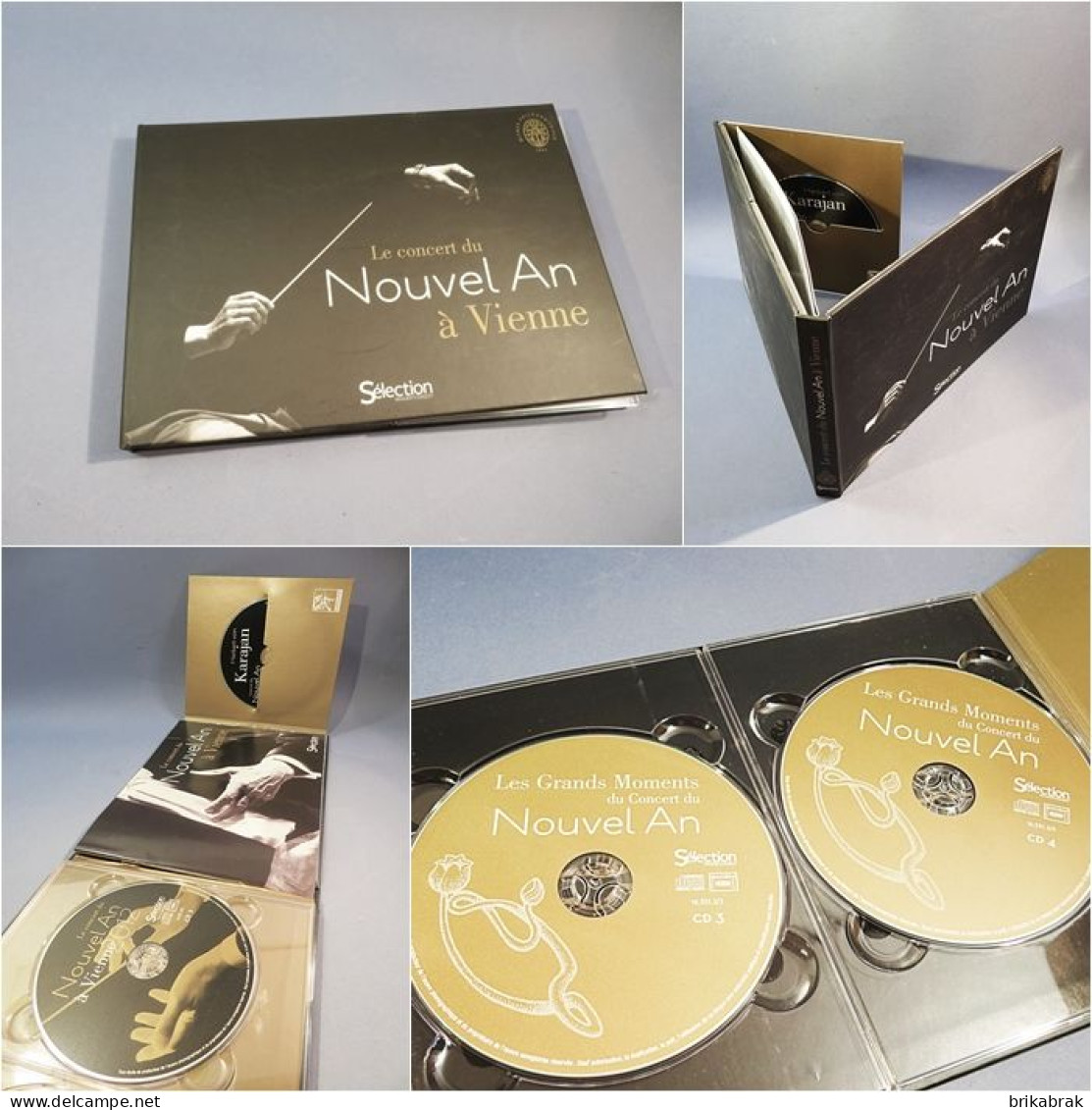 + LIVRET 5 CD CONCERT DU NOUVEL AN A VIENNE @ Musique Orchestre Karajan - Collections Complètes