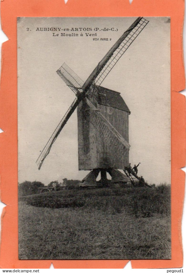 AUBIGNY-en-ARTOIS  (P-de-C)  LE MOULIN à VENT  Achat Immédiat - Aubigny En Artois