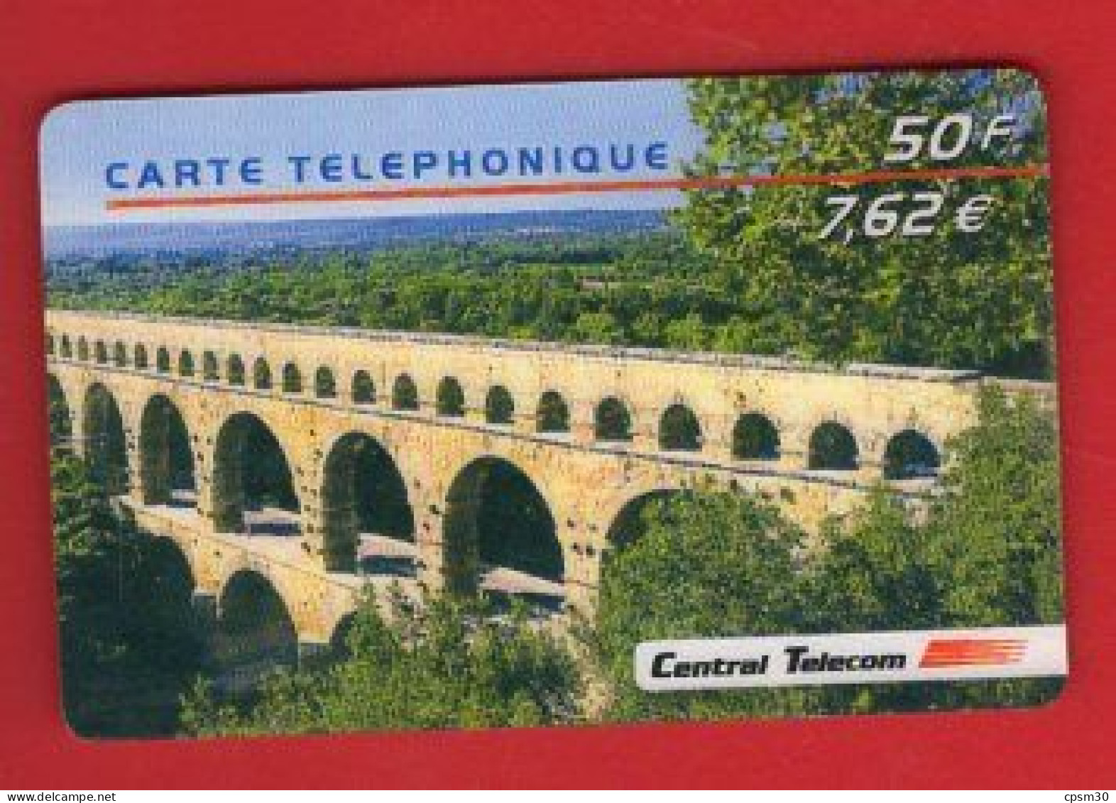 Carte Téléphonique, Central Télécom, Le PONT Du GARD - 2002