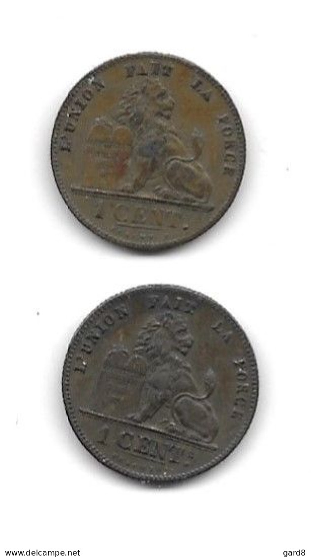Lot De 2 Pièces De 1 Centime  - 1870 Et 1876 - 1 Cent