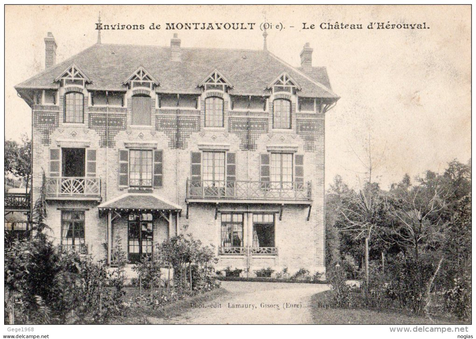 ENVIRONS DE MONTJAVOULT - LE CHÂTEAU D'HÉROUVAL - BON ÉTAT - Montjavoult