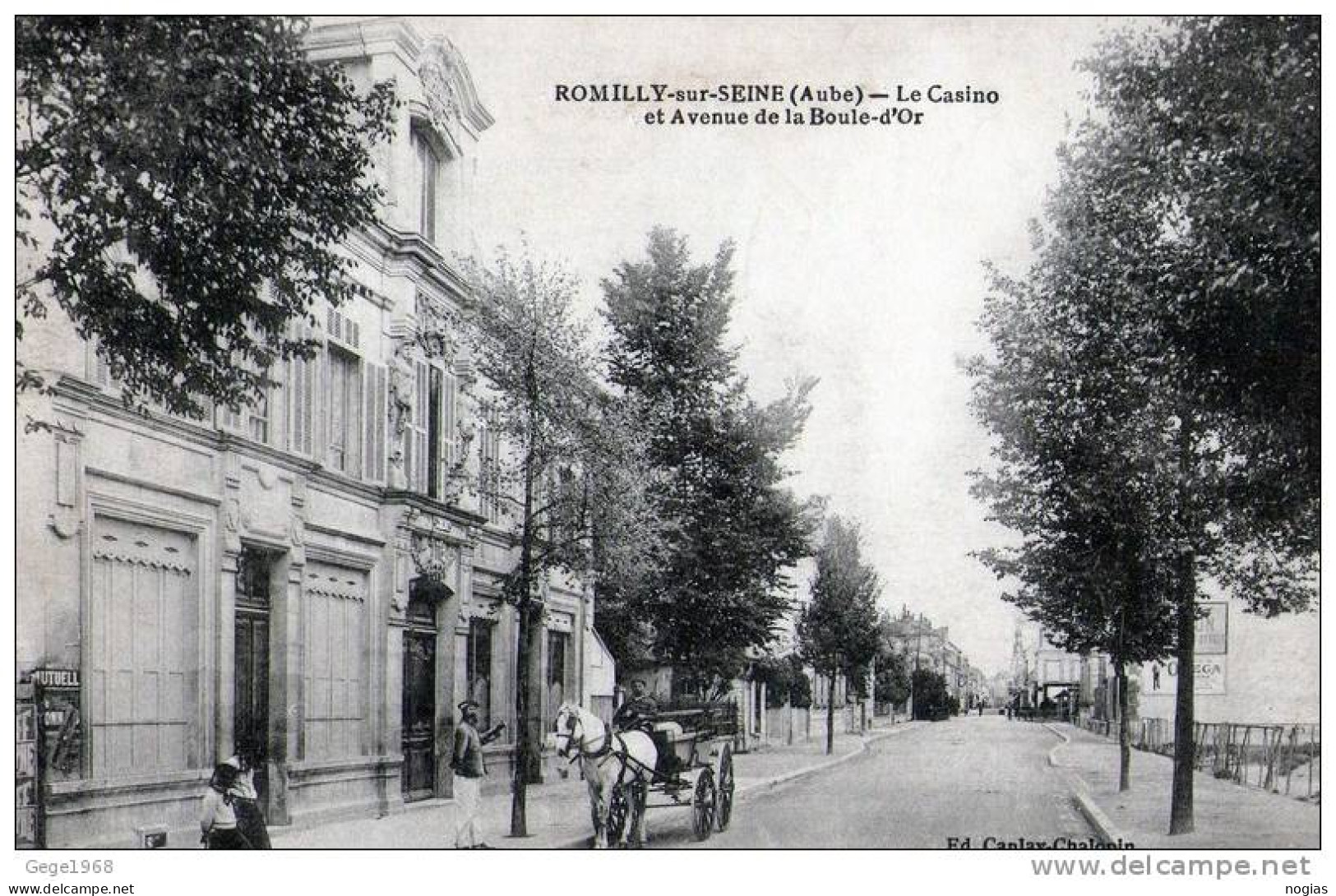 ROMILLY SUR SEINE - BEAU PLAN ANIMÉ AVEC ATTELAGE - Romilly-sur-Seine